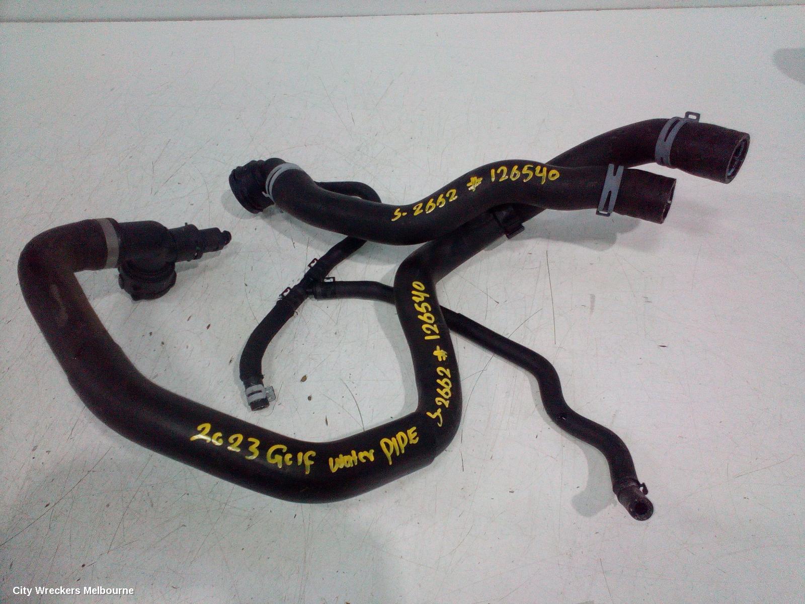 VOLKSWAGEN GOLF WATER PIPES/OUTLETS, GEN 8, 09/2020 ONWARDS