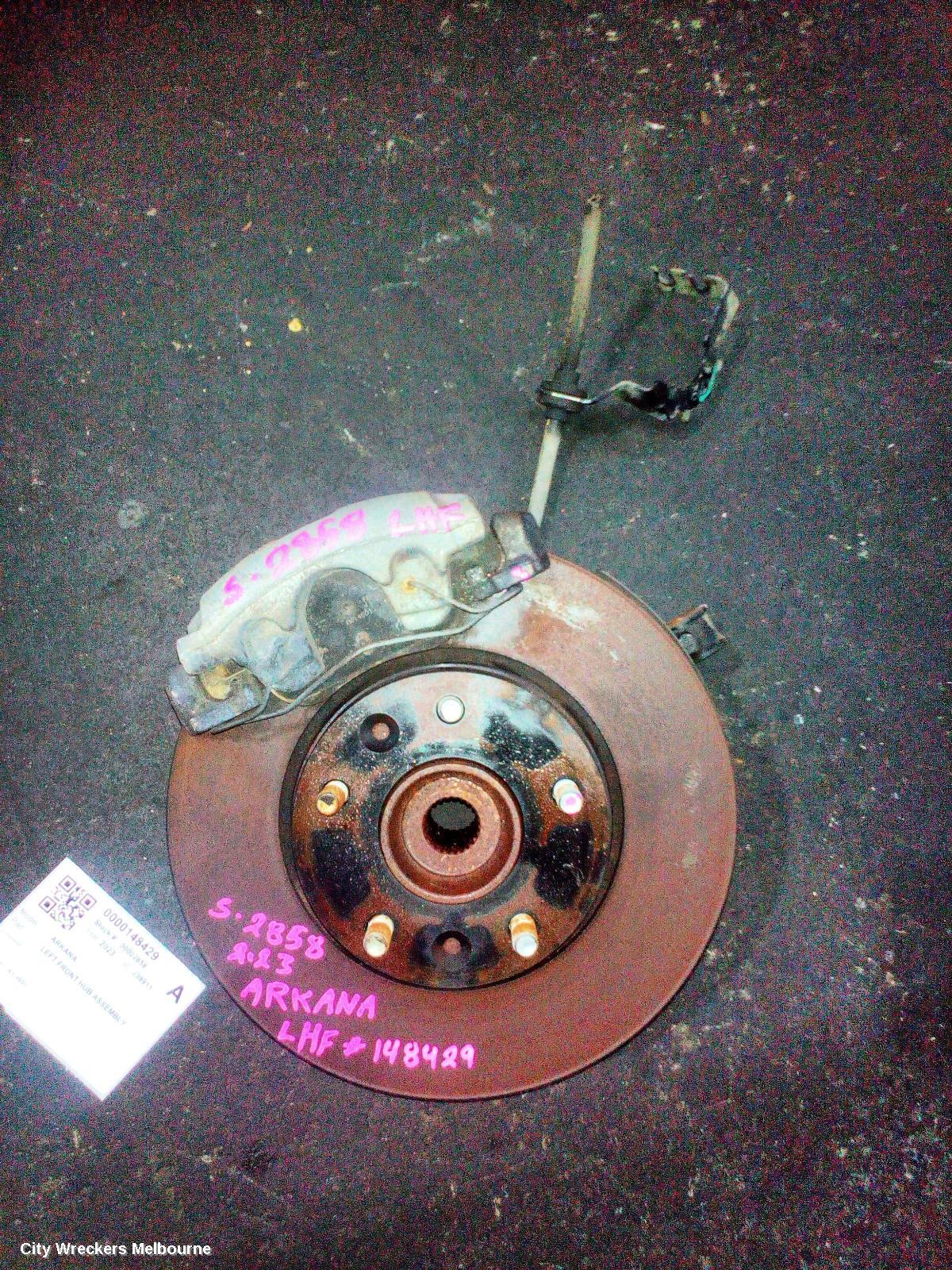 RENAULT ARKANA LEFT FRONT HUB ASSEMBLY, JL1, 05/2021 ONWARDS