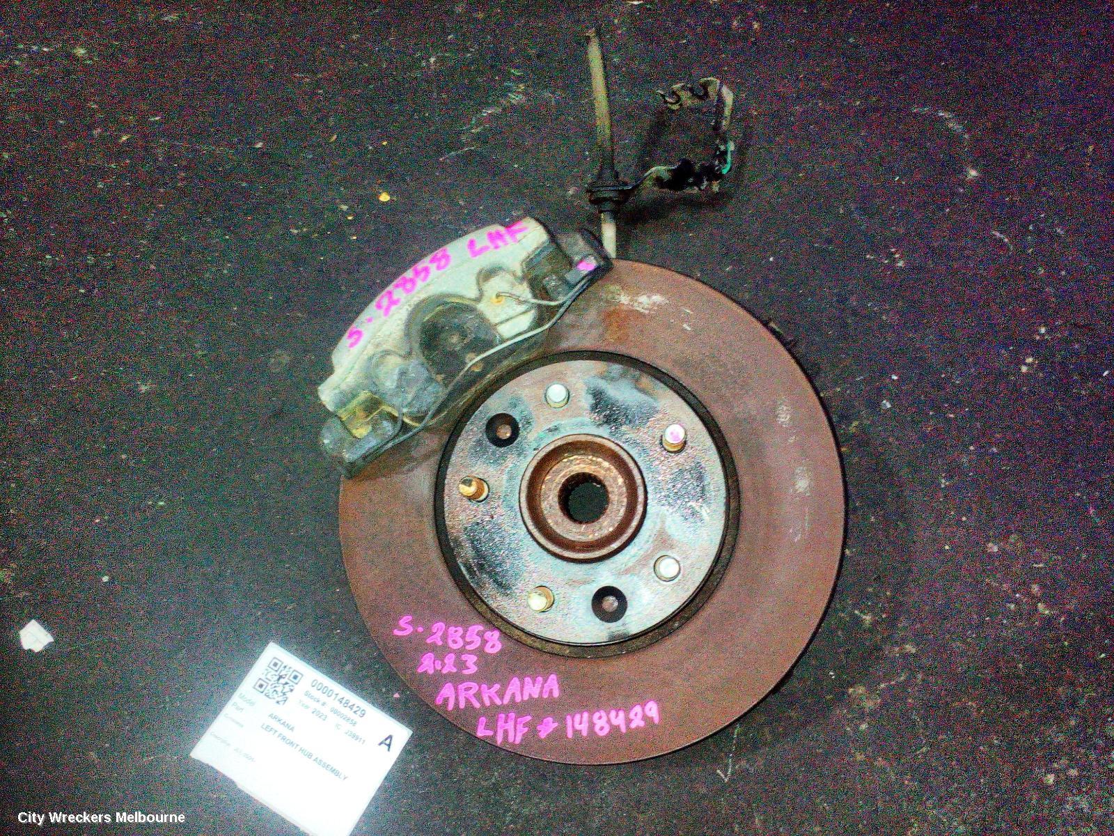 RENAULT ARKANA LEFT FRONT HUB ASSEMBLY, JL1, 05/2021 ONWARDS