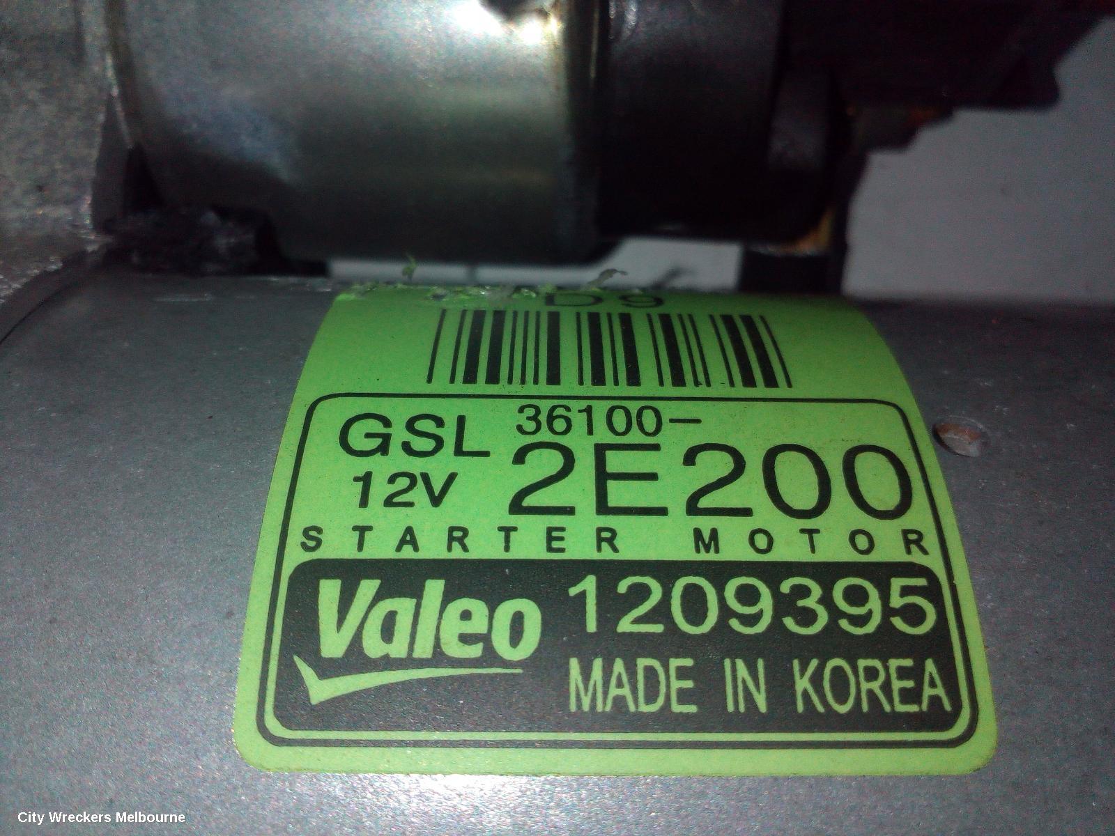 KIA CERATO STARTER, PETROL, 2.0, G4NA, BD, 04/2018 ONWARDS