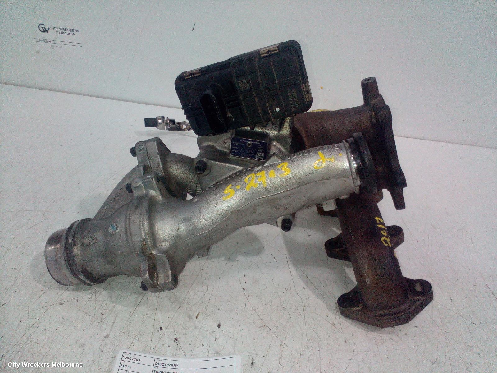 LAND ROVER DISCOVERY TURBO SUPERCHARGER, DIESEL, 2.0, TURBO, L462, 12/2016 - 12/2020
