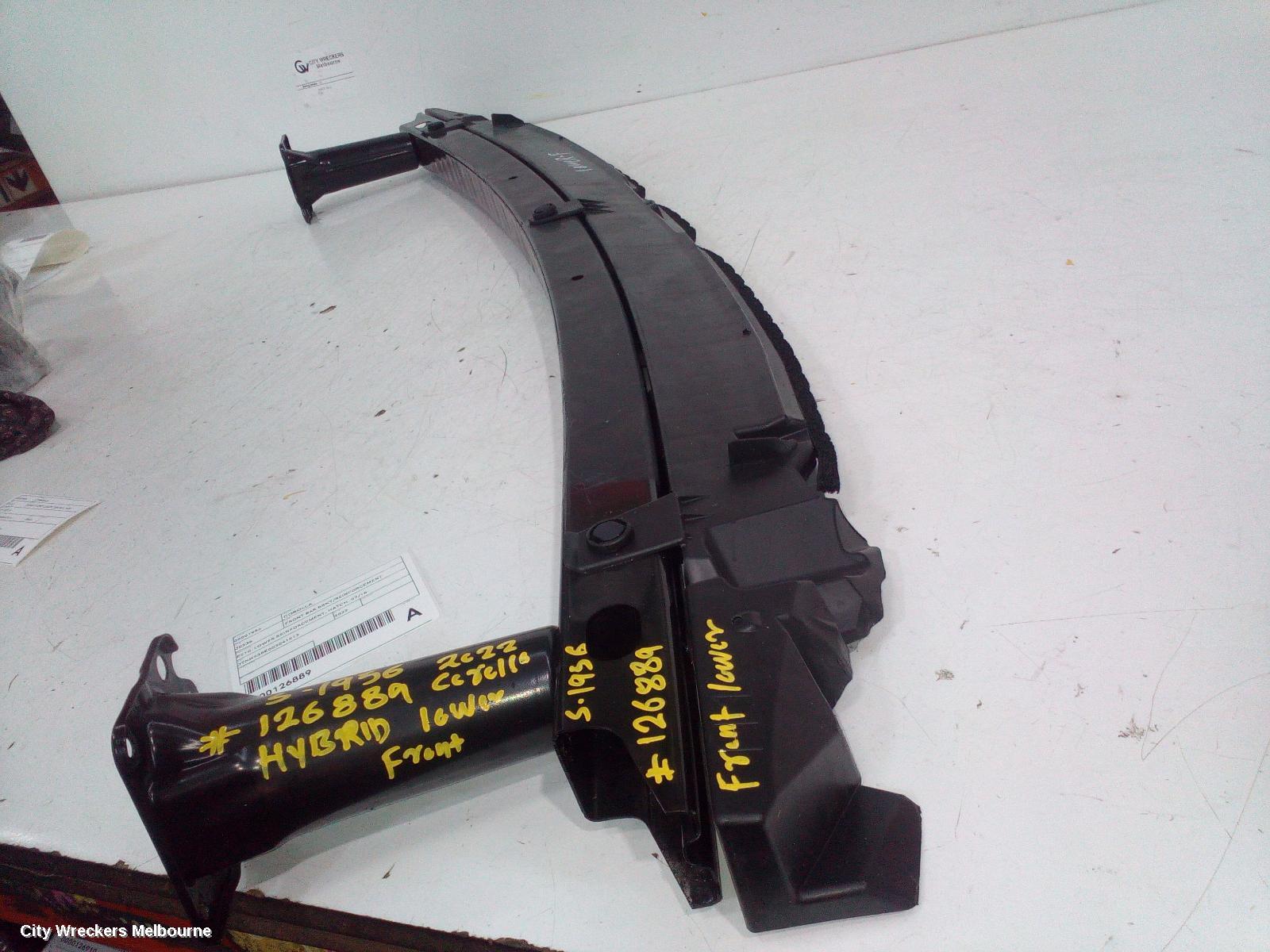 TOYOTA COROLLA F/BAR REINFORC/BRACK, E210, LOWER REINFORCEMENT, HATCH, 07/2018 ONWARDS