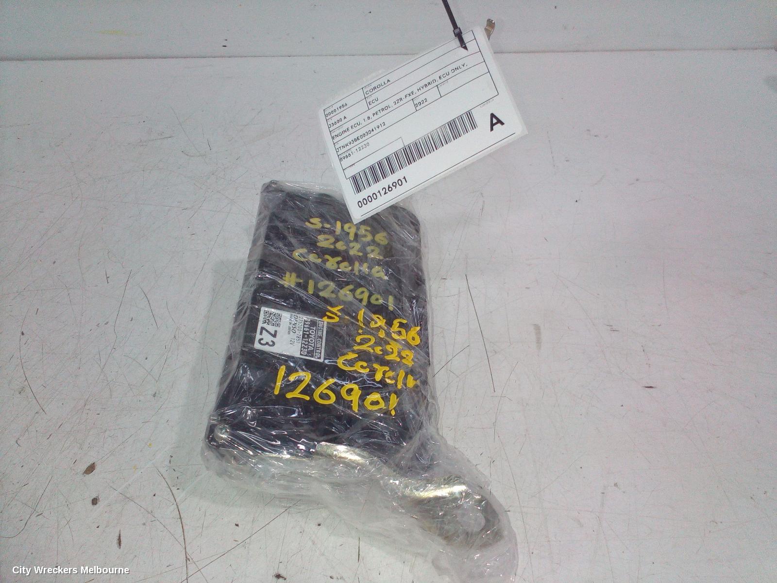 TOYOTA COROLLA ECU, ENGINE ECU, 1.8, PETROL, 2ZR-FXE, HYBRID, ECU ONLY, ZWE211R, 07/2018 ONWARDS