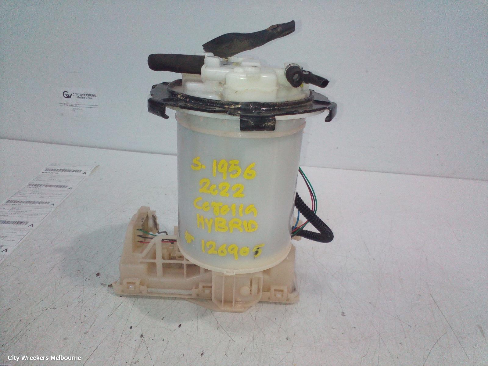 TOYOTA COROLLA FUEL PUMP, PETROL, 1.8, 2ZR-FXE, IN TANK (PUMP & SENDER), E210, 07/2018 ONWARDS