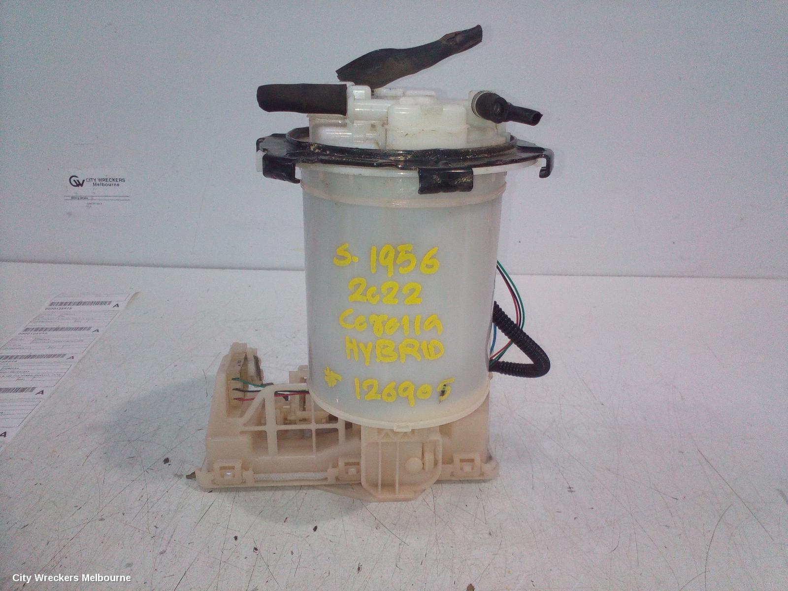 TOYOTA COROLLA FUEL PUMP, PETROL, 1.8, 2ZR-FXE, IN TANK (PUMP & SENDER), E210, 07/2018 ONWARDS