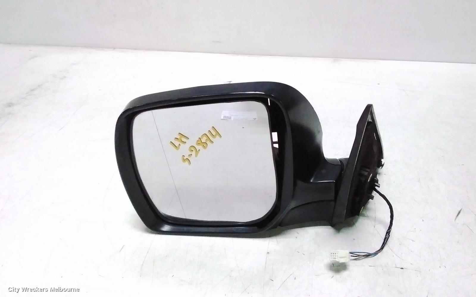 SUBARU FORESTER LEFT DOOR MIRROR, SH, COLOUR CODED, NON FLASHER, NON HEATED, (3 WIRE), 02/2008 - 11/2010