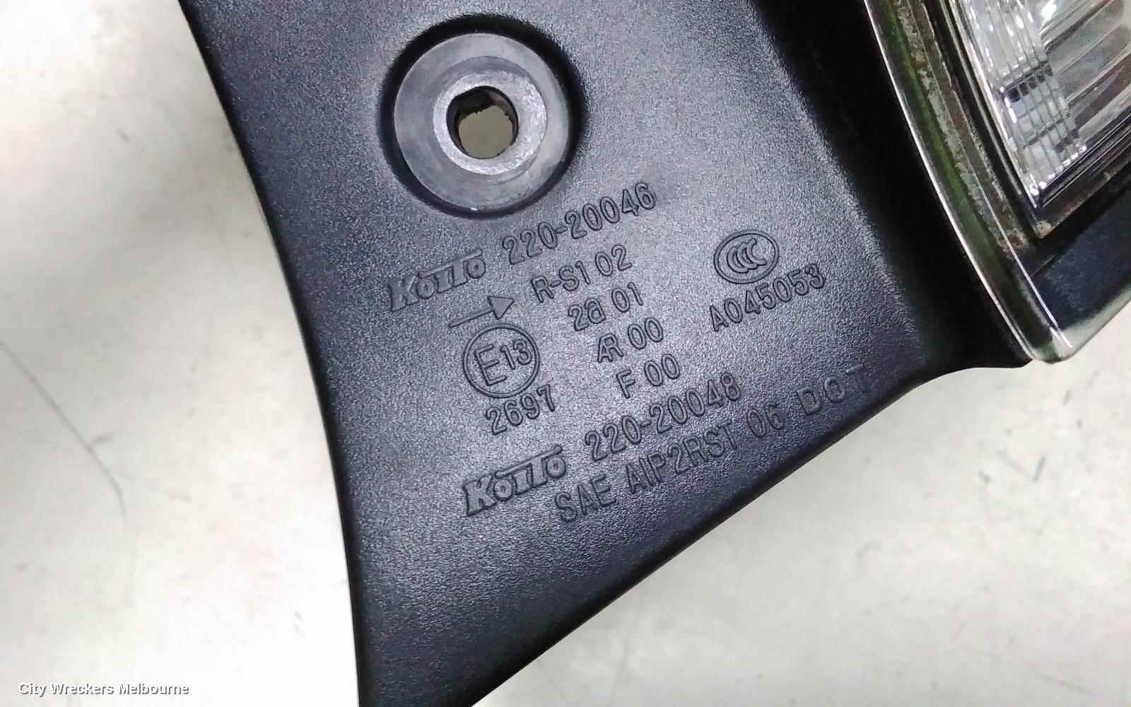 SUBARU FORESTER RIGHT TAILLIGHT, IN BODY, 02/2008 - 12/2012