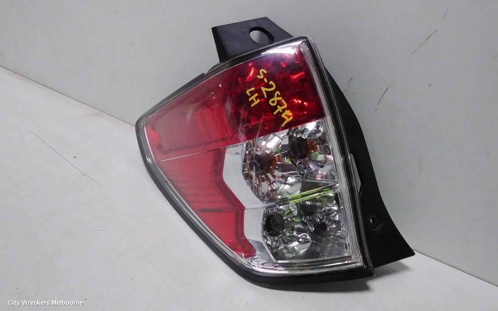 SUBARU FORESTER LEFT TAILLIGHT, IN BODY, 02/2008 - 12/2012