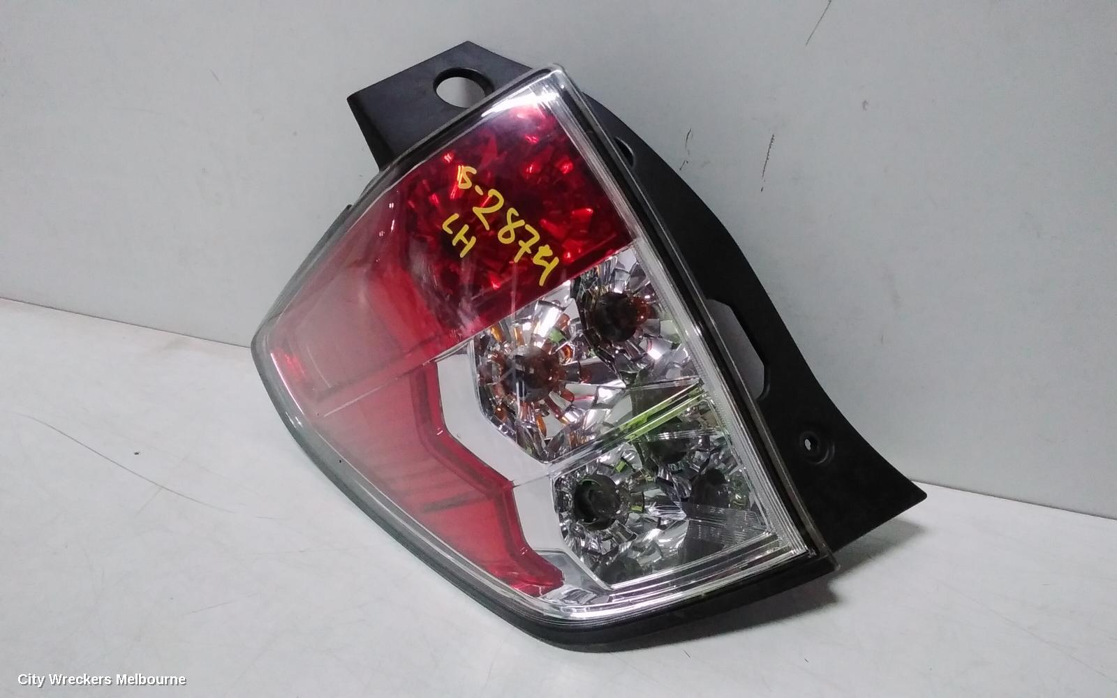 SUBARU FORESTER LEFT TAILLIGHT, IN BODY, 02/2008 - 12/2012