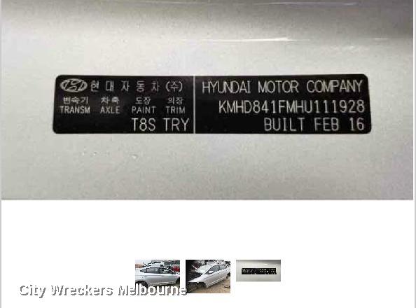 HYUNDAI ELANTRA LEFT GUARD, AD, W/ INDICATOR TYPE, 12/2015 - 09/2018