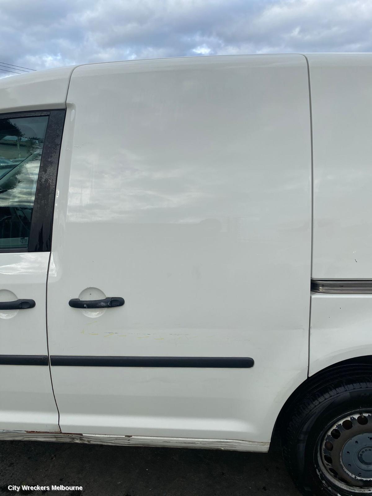 VOLKSWAGEN CADDY LEFT REAR DOOR/SLIDING, 2K, SWB VAN, W/O WINDOW TYPE, 12/2004 - 06/2015