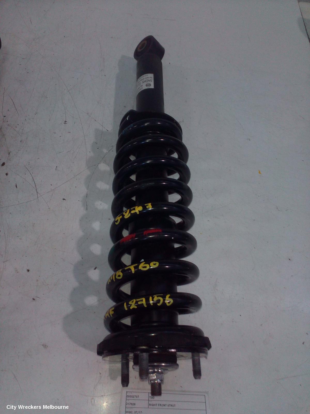 LDV T60 RIGHT FRONT STRUT, SK8C, 07/2017 ONWARDS