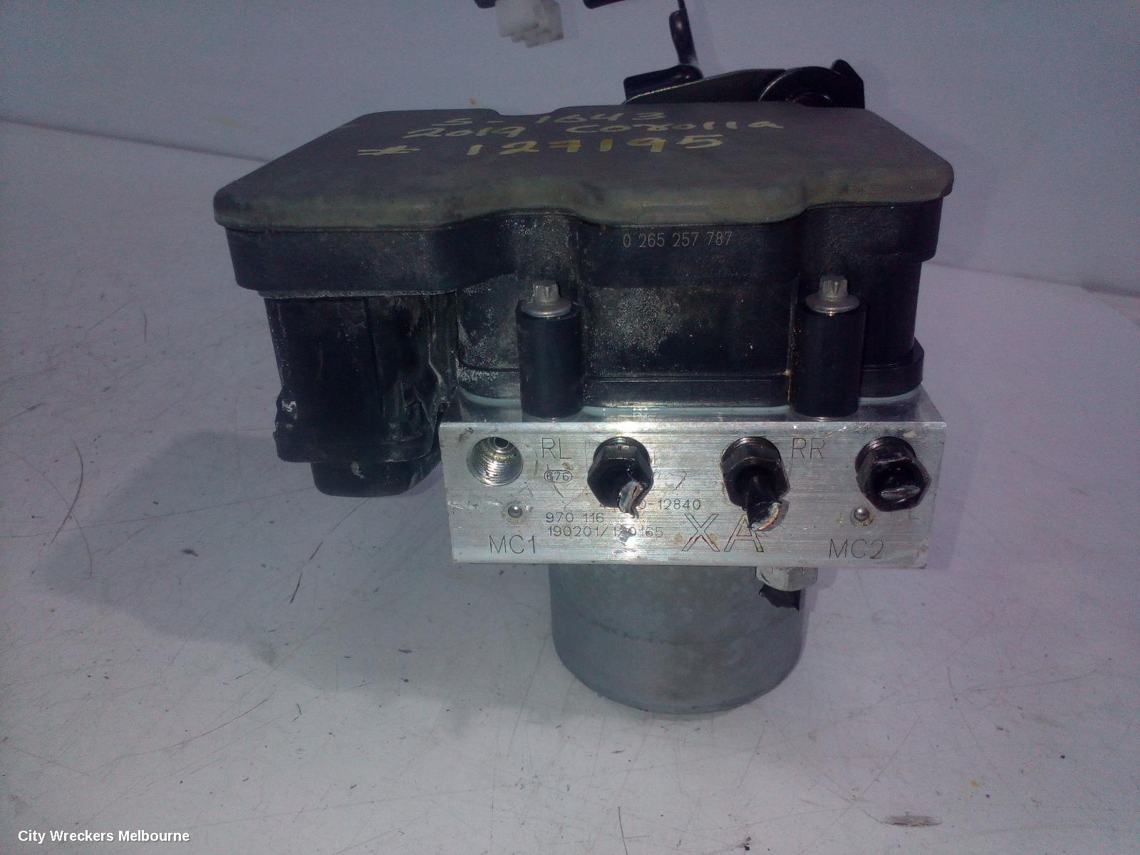 TOYOTA COROLLA ABS PUMP/MODULATOR, MZEA12R, NON HYBRID, P/N 4454012840, 07/2018 ONWARDS