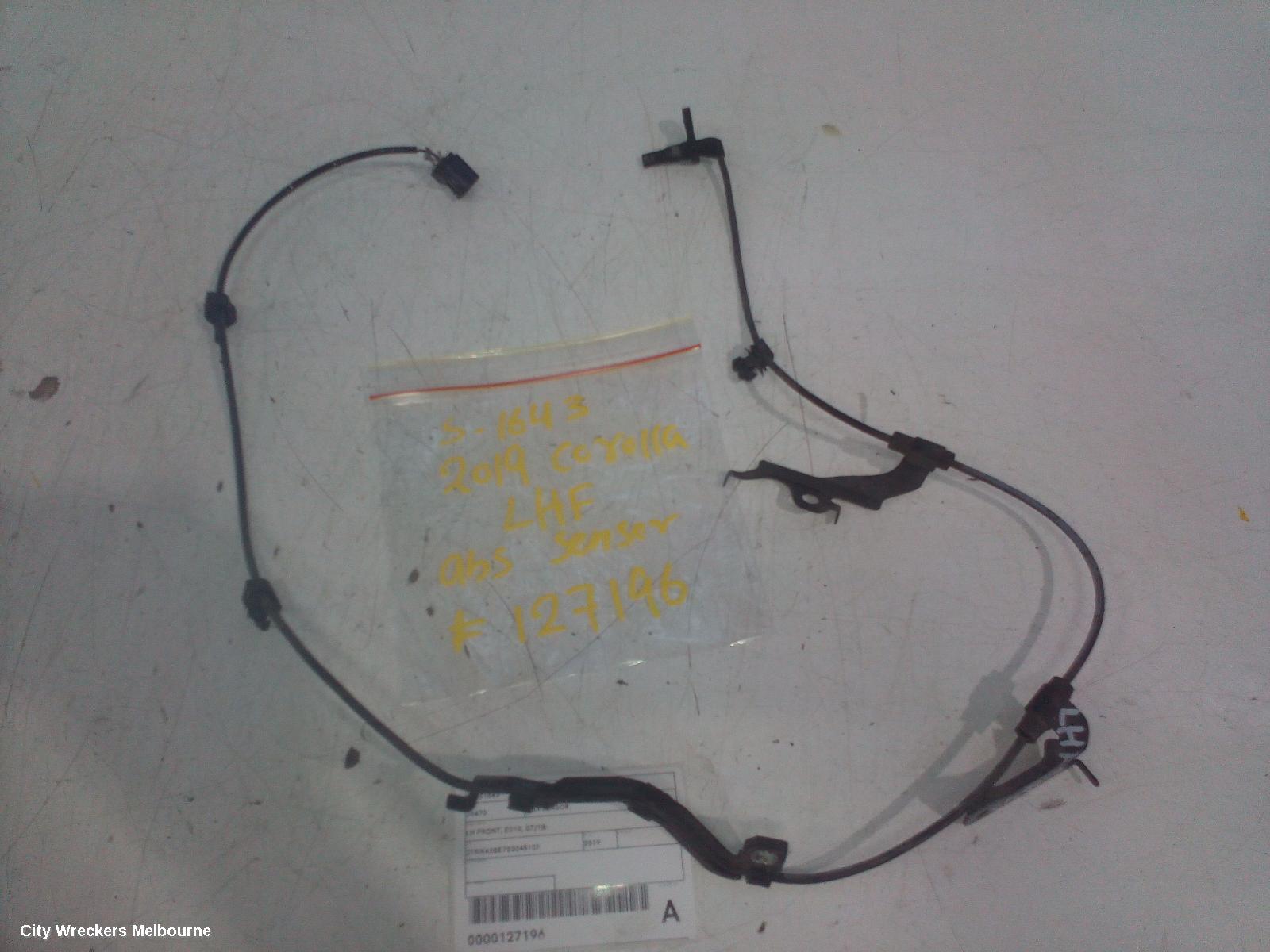 TOYOTA COROLLA ABS SENSOR, LH FRONT, E210, 07/2018 ONWARDS