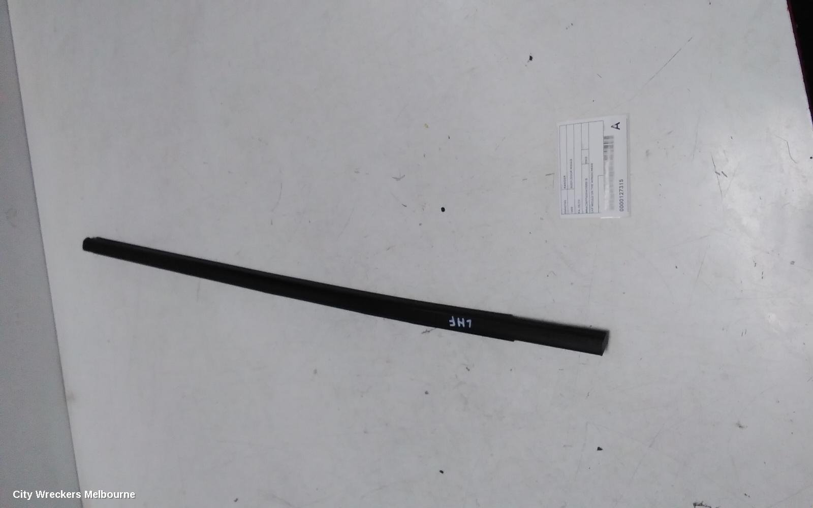 FORD RANGER DOOR MOULD, LHF MOULD ON THE WINDSCREEN: 127315, RA, LH FRONT, FRAME TAPE, 05/2022 ONWARDS