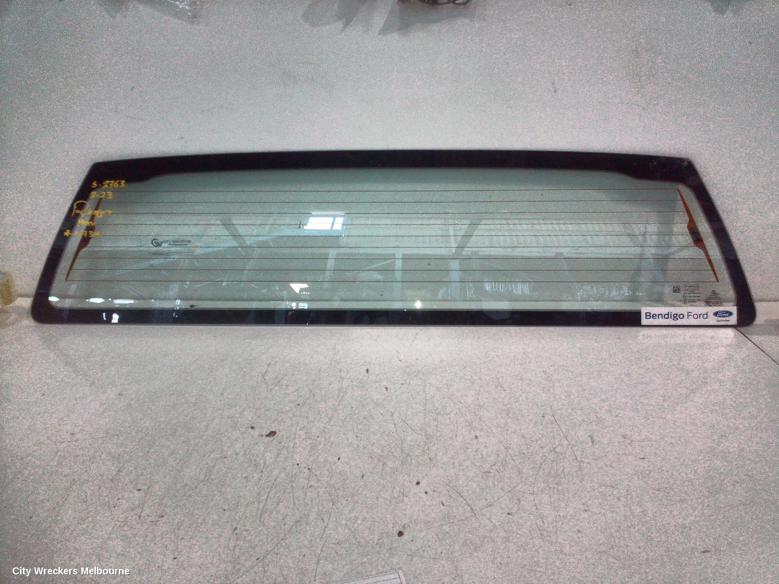 FORD RANGER REAR/TAILGATE GLASS, RA, REAR SCREEN GLASS, NON PRIVACY TINT TYPE, 05/2022 ONWARDS