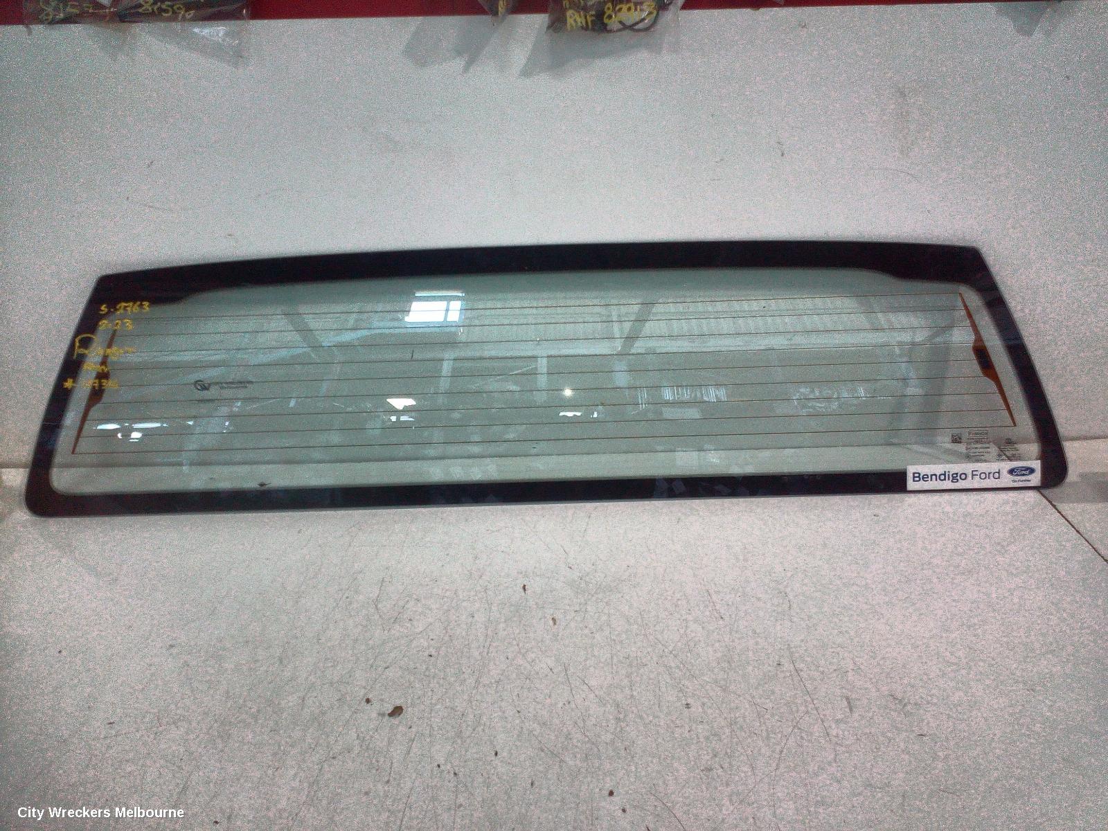 FORD RANGER REAR/TAILGATE GLASS, RA, REAR SCREEN GLASS, NON PRIVACY TINT TYPE, 05/2022 ONWARDS