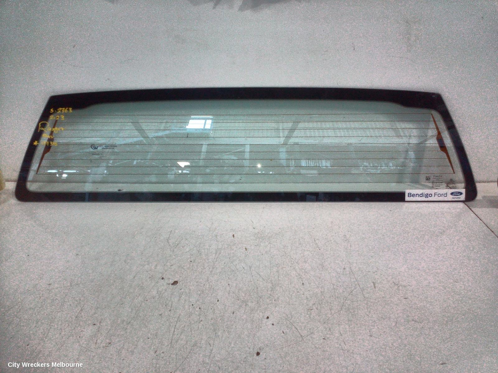 FORD RANGER REAR/TAILGATE GLASS, RA, REAR SCREEN GLASS, NON PRIVACY TINT TYPE, 05/2022 ONWARDS