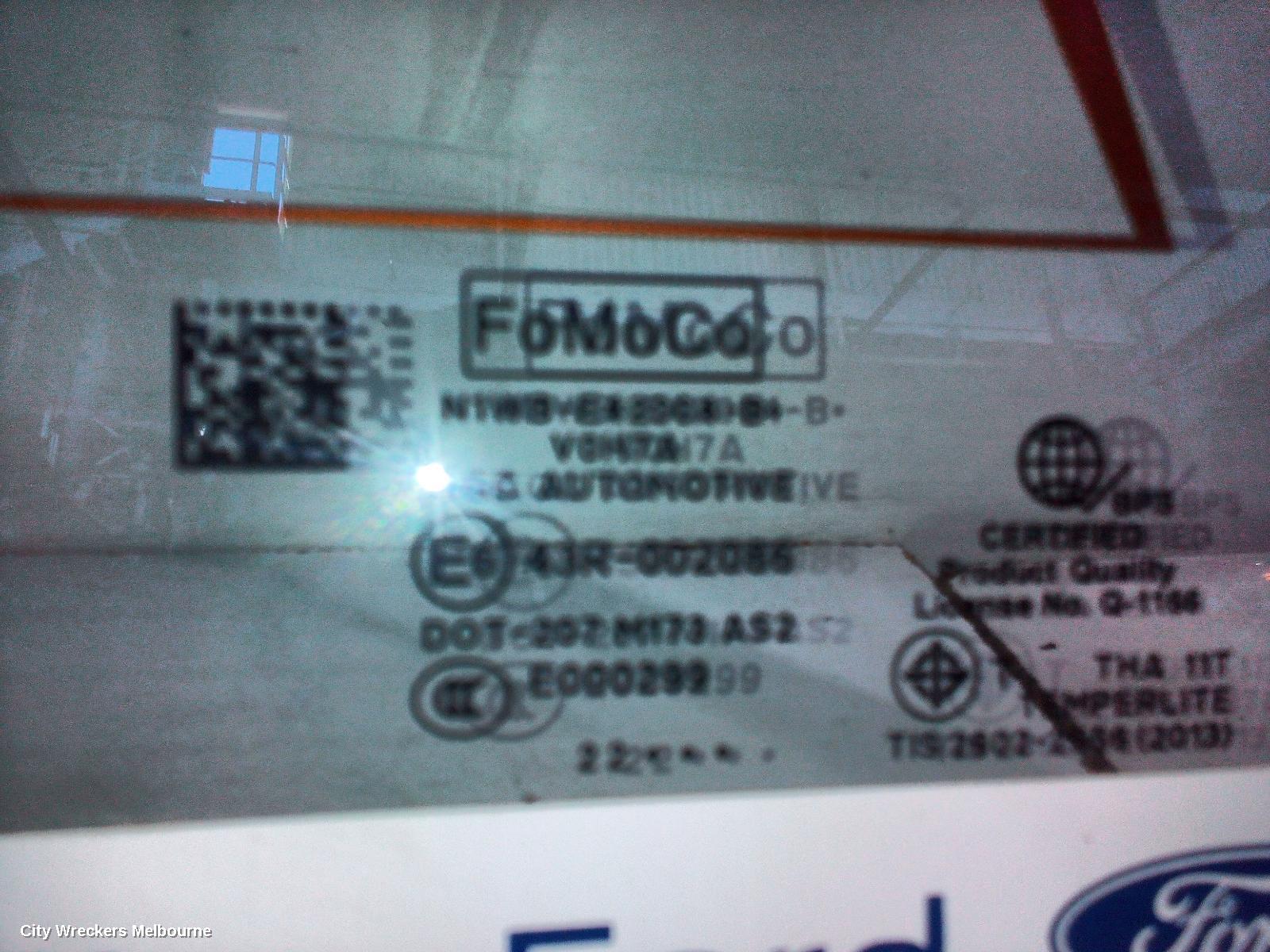 FORD RANGER REAR/TAILGATE GLASS, RA, REAR SCREEN GLASS, NON PRIVACY TINT TYPE, 05/2022 ONWARDS