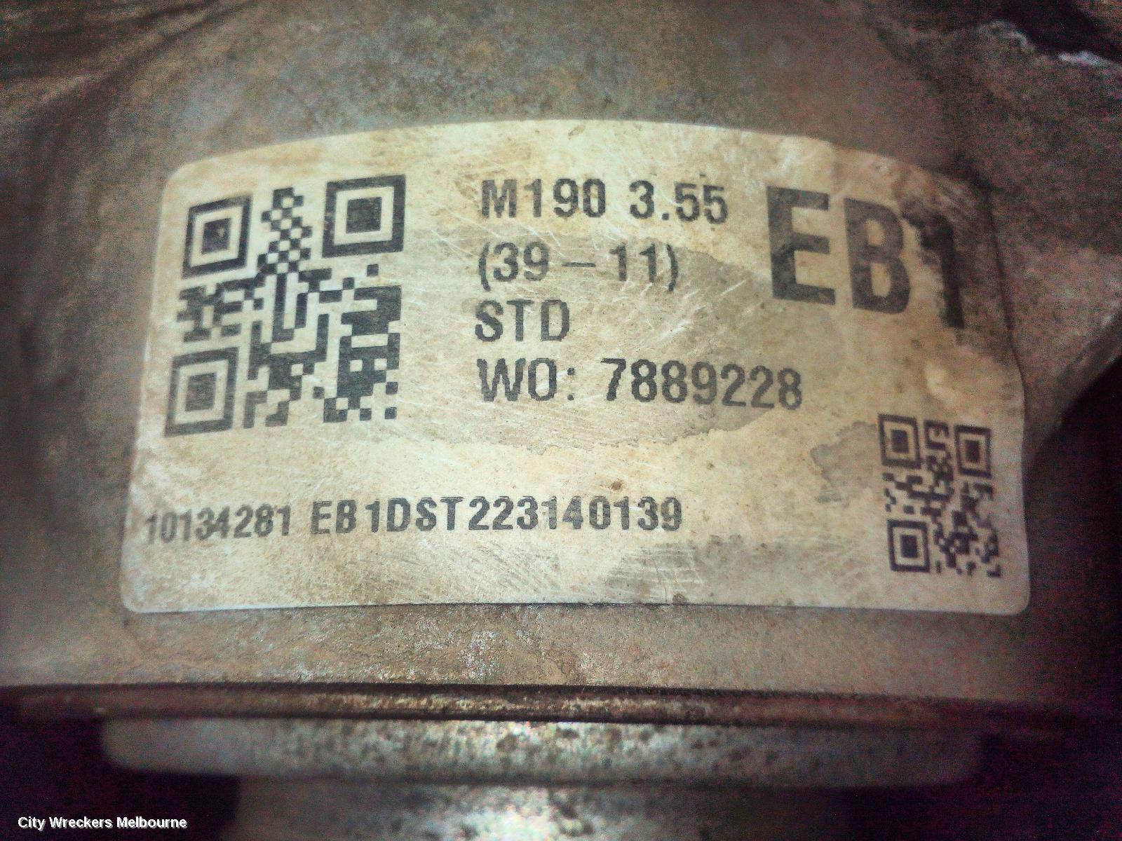 FORD RANGER DIFFERENTIAL CENTRE, FRONT, 2.0, DIESEL, 3.55 RATIO, PART TIME TYPE, RA, 05/2022 ONWARDS
