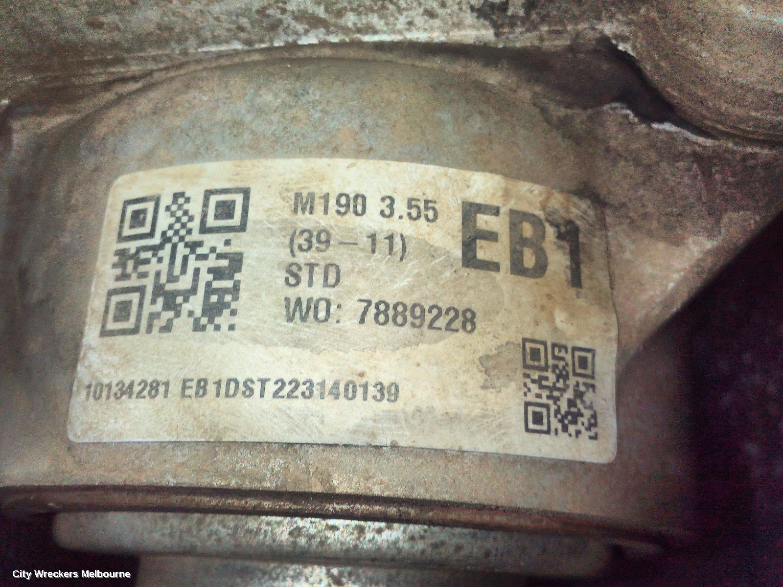 FORD RANGER DIFFERENTIAL CENTRE, FRONT, 2.0, DIESEL, 3.55 RATIO, PART TIME TYPE, RA, 05/2022 ONWARDS