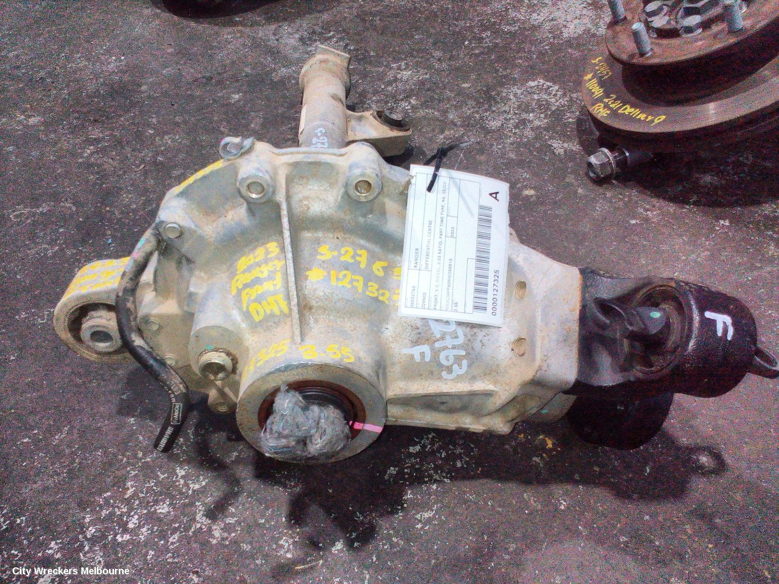 FORD RANGER DIFFERENTIAL CENTRE, FRONT, 2.0, DIESEL, 3.55 RATIO, PART TIME TYPE, RA, 05/2022 ONWARDS