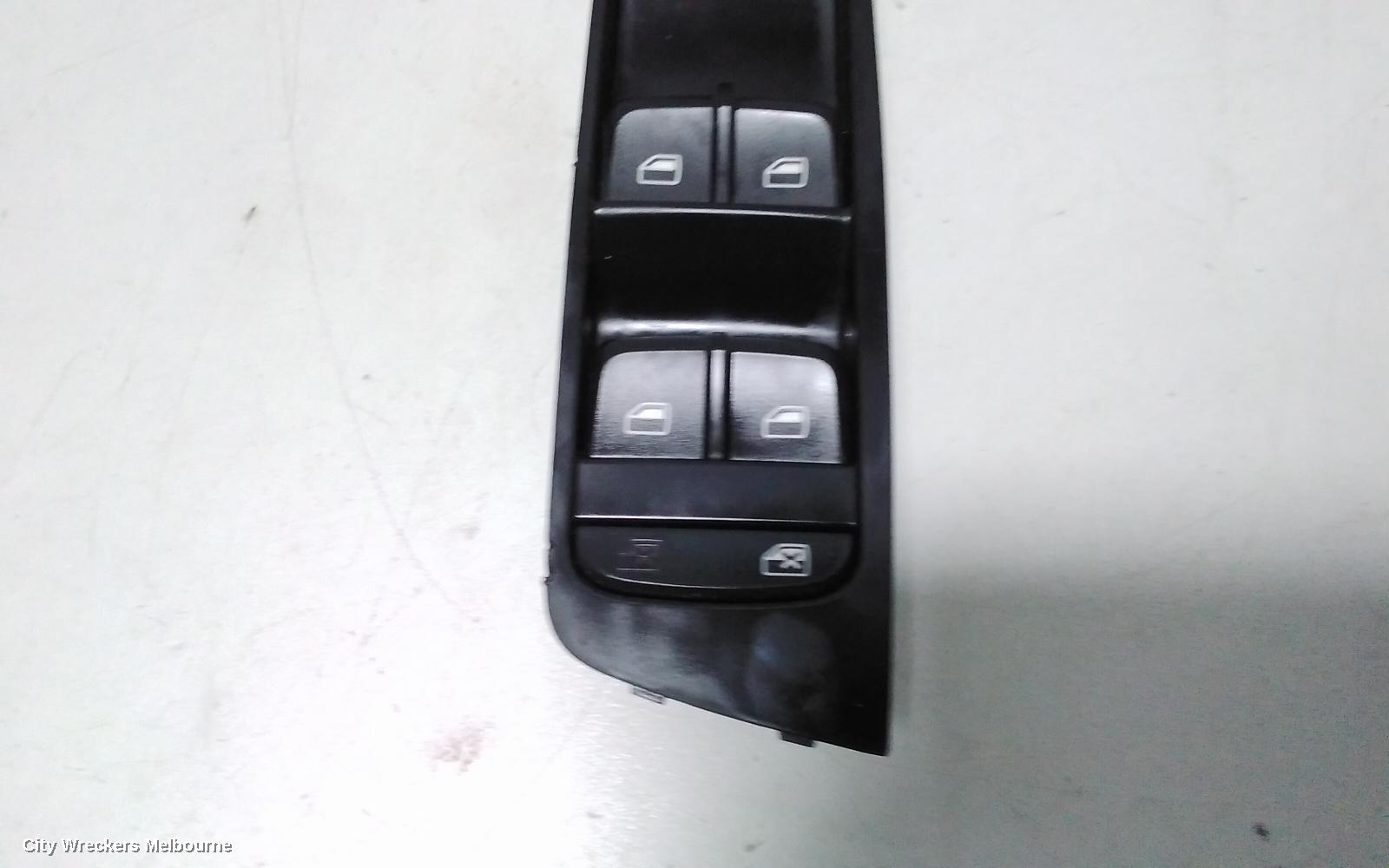 AUDI A1 PWR DR WIND SWITCH, RH FRONT (MASTER SWITCH), 5DR HATCH, 8X, 03/2012 - 10/2018