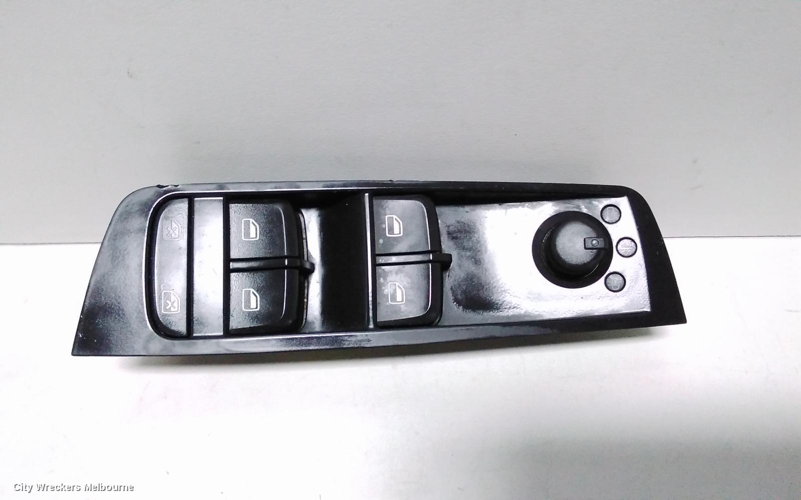 AUDI A1 PWR DR WIND SWITCH, RH FRONT (MASTER SWITCH), 5DR HATCH, 8X, 03/2012 - 10/2018