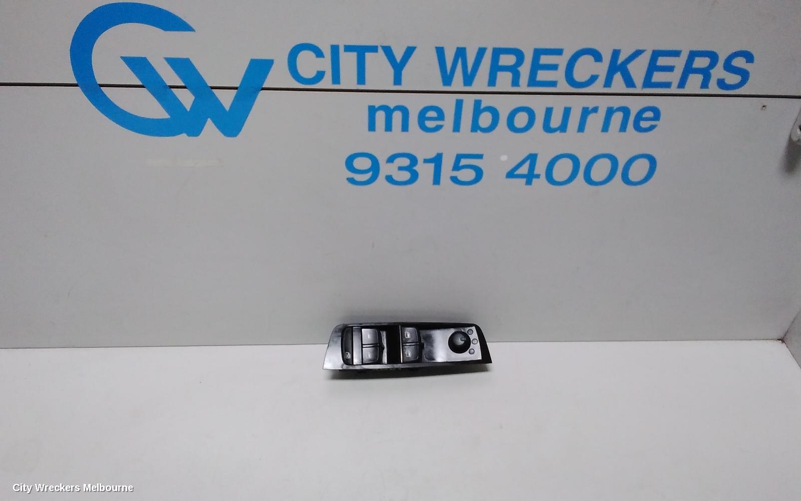 AUDI A1 PWR DR WIND SWITCH, RH FRONT (MASTER SWITCH), 5DR HATCH, 8X, 03/2012 - 10/2018