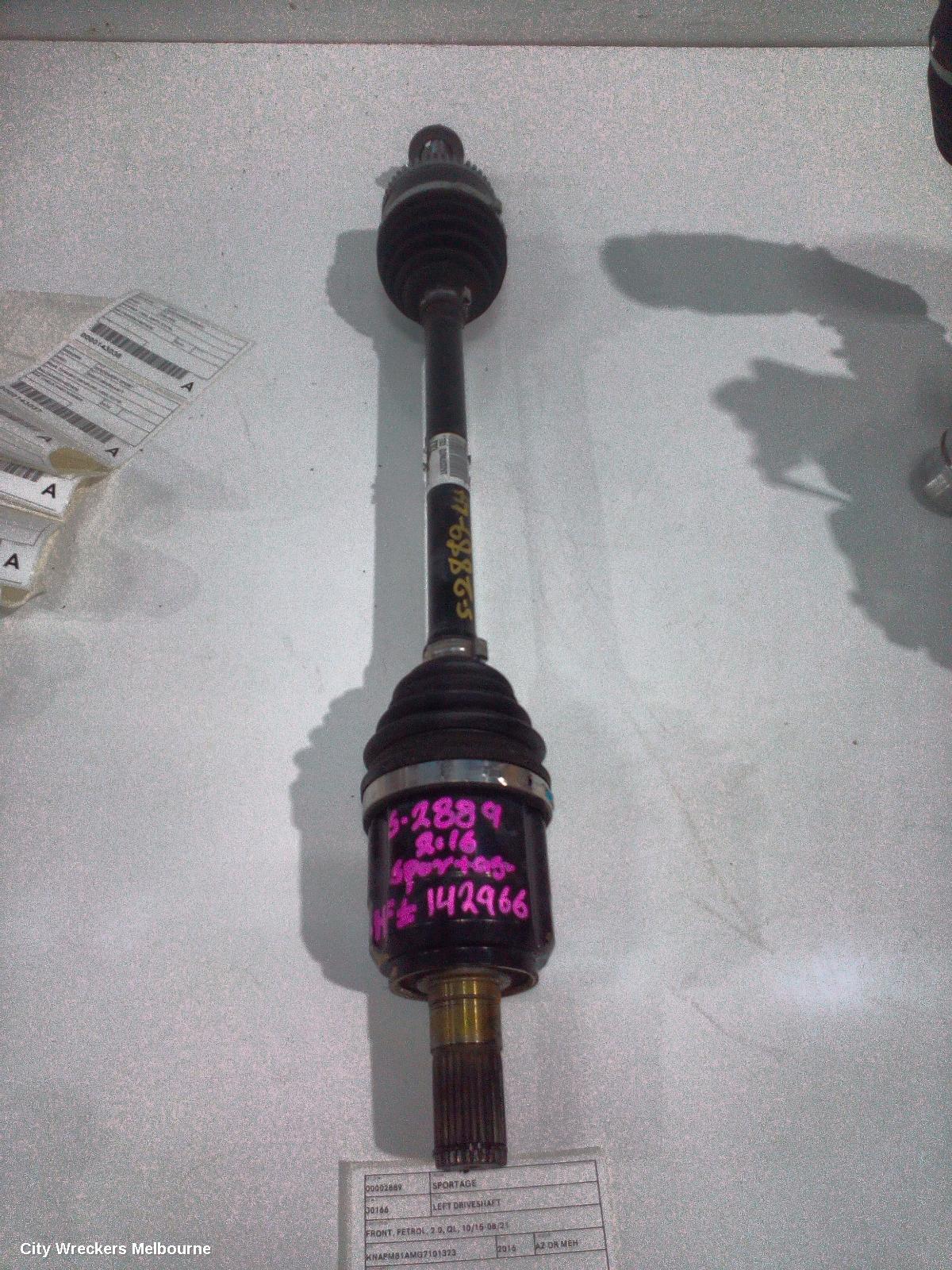 KIA SPORTAGE LEFT DRIVESHAFT, FRONT, PETROL, 2.0, QL, 10/2015 - 08/2021