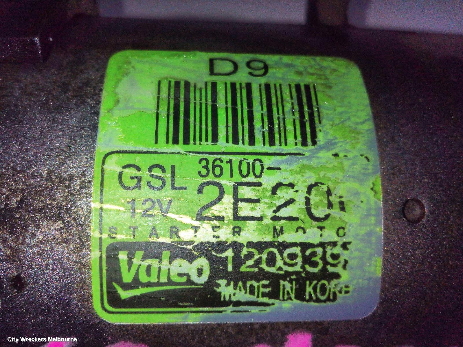 KIA SPORTAGE STARTER, PETROL, 2.0, G4NA, QL, 10/2015 - 08/2021
