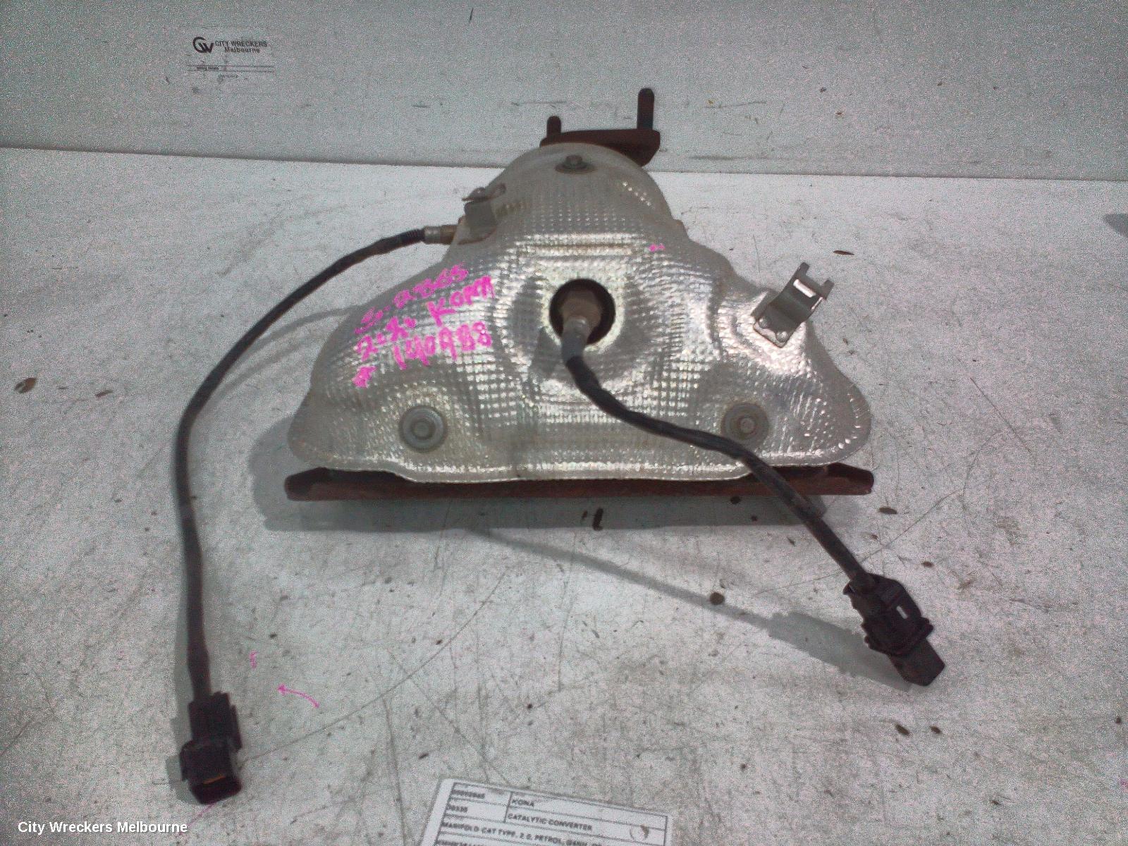 HYUNDAI KONA CATALYTIC CONVERTER, MANIFOLD-CAT TYPE, 2.0, PETROL, G4NH, OS, 09/2017 - 10/2020