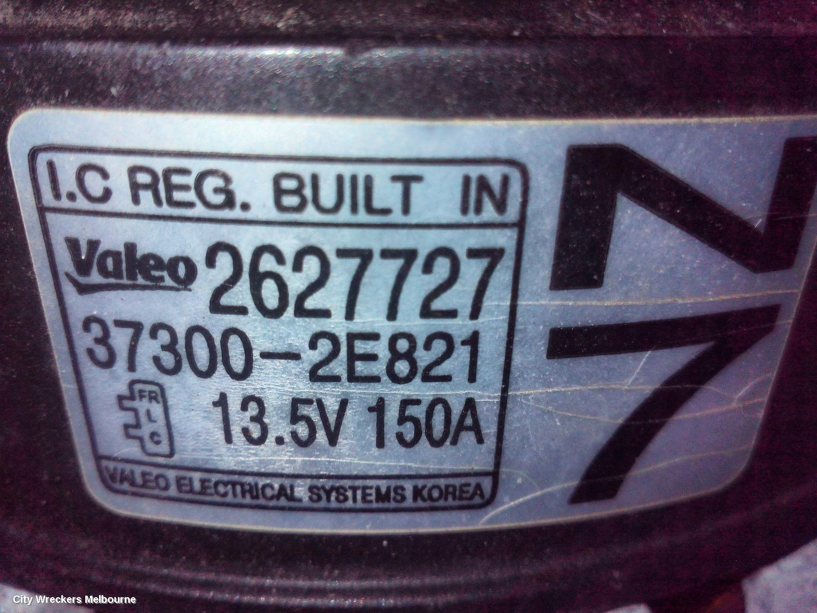 HYUNDAI KONA ALTERNATOR, PETROL, 1.6, G4FJ, TURBO, OS, 09/2017 - 10/2020