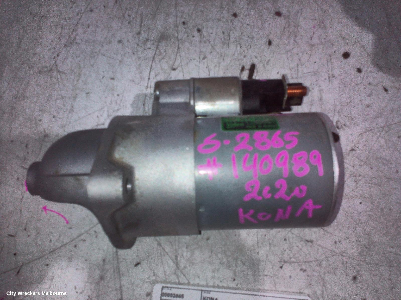 HYUNDAI KONA STARTER, PETROL, 2.0, G4NH, OS, 09/2017 - 10/2020