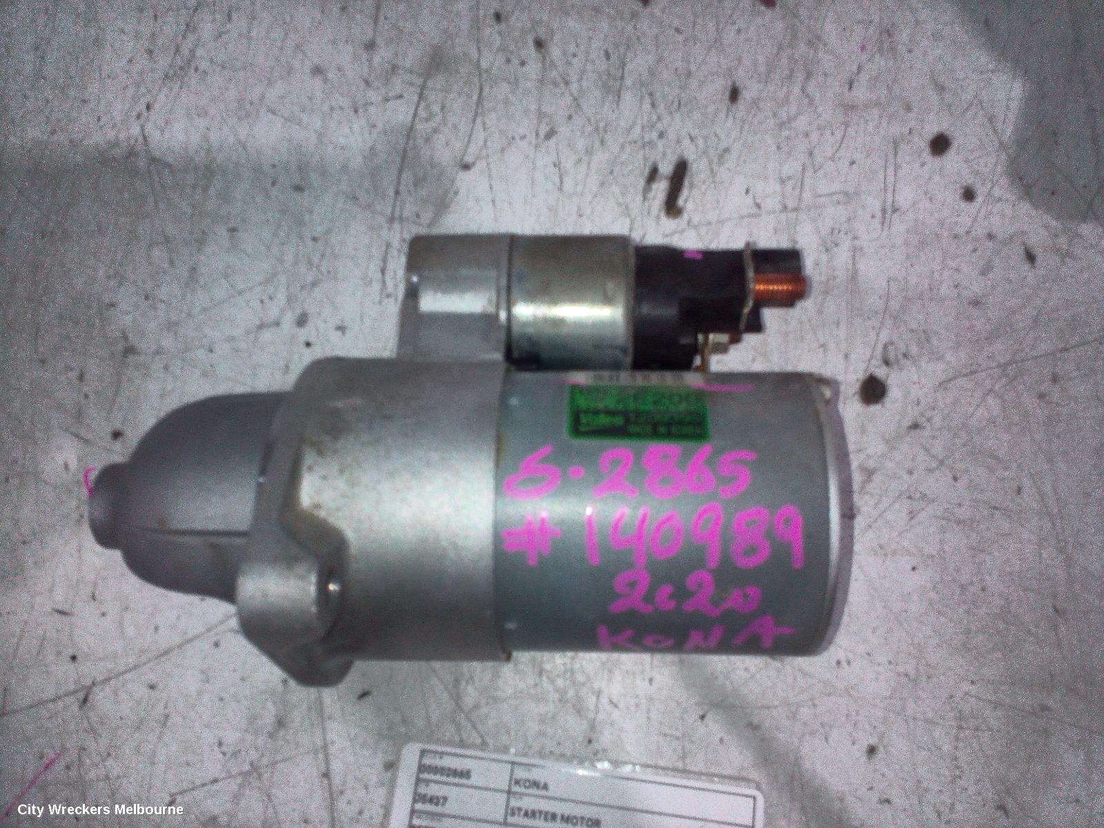 HYUNDAI KONA STARTER, PETROL, 2.0, G4NH, OS, 09/2017 - 10/2020