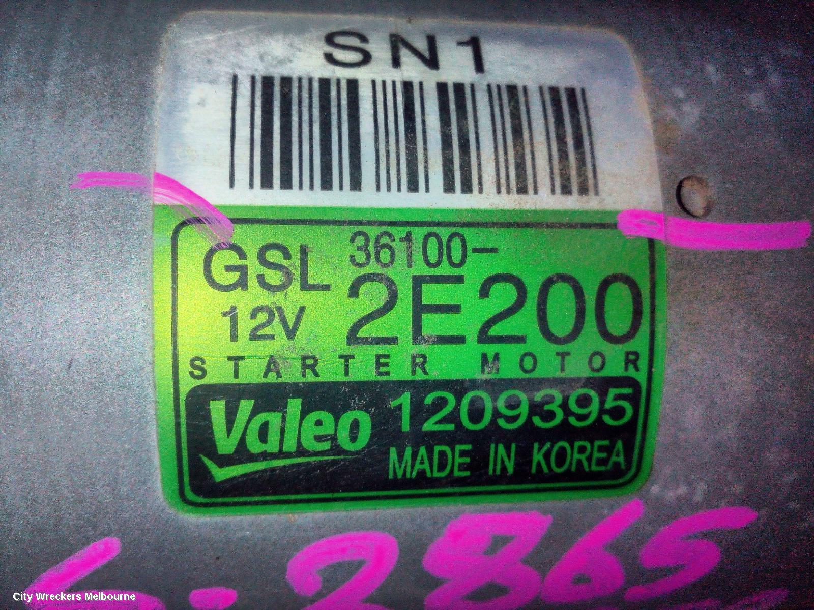 HYUNDAI KONA STARTER, PETROL, 2.0, G4NH, OS, 09/2017 - 10/2020
