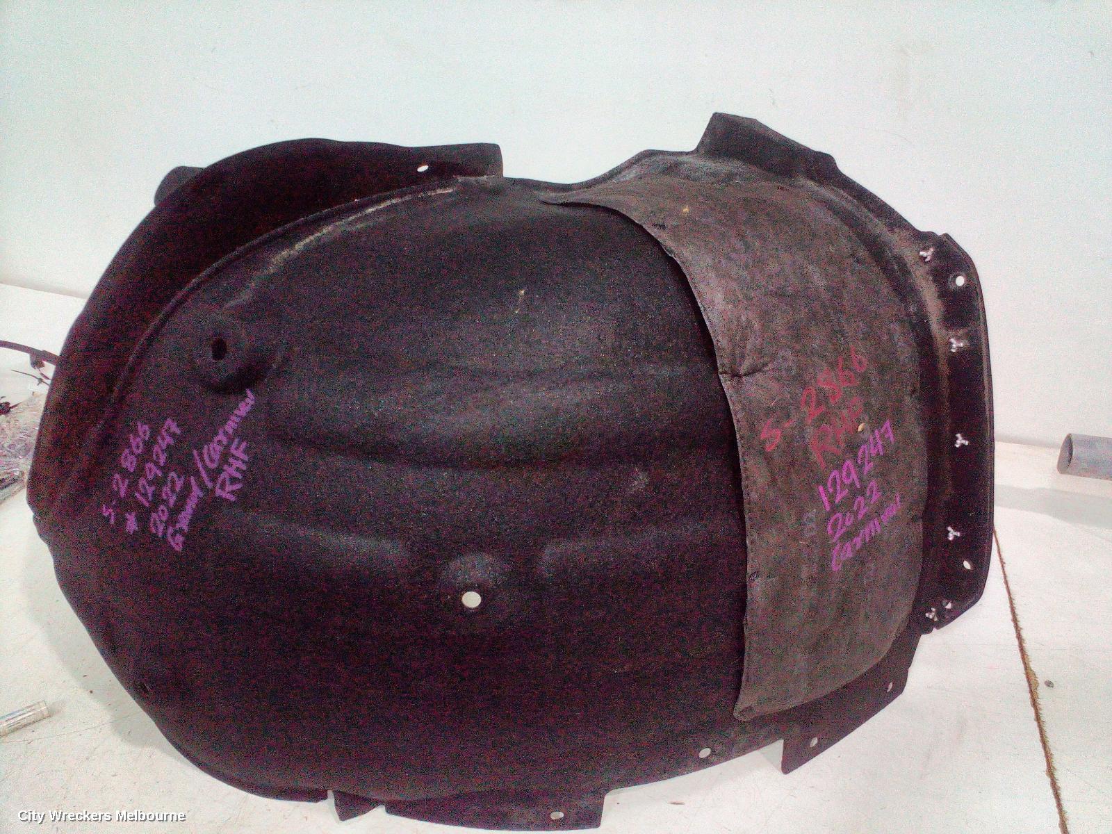 KIA CARNIVAL/GRAND CARNIVAL RIGHT GUARD LINER, FRONT, KA4, 10/2020 ONWARDS