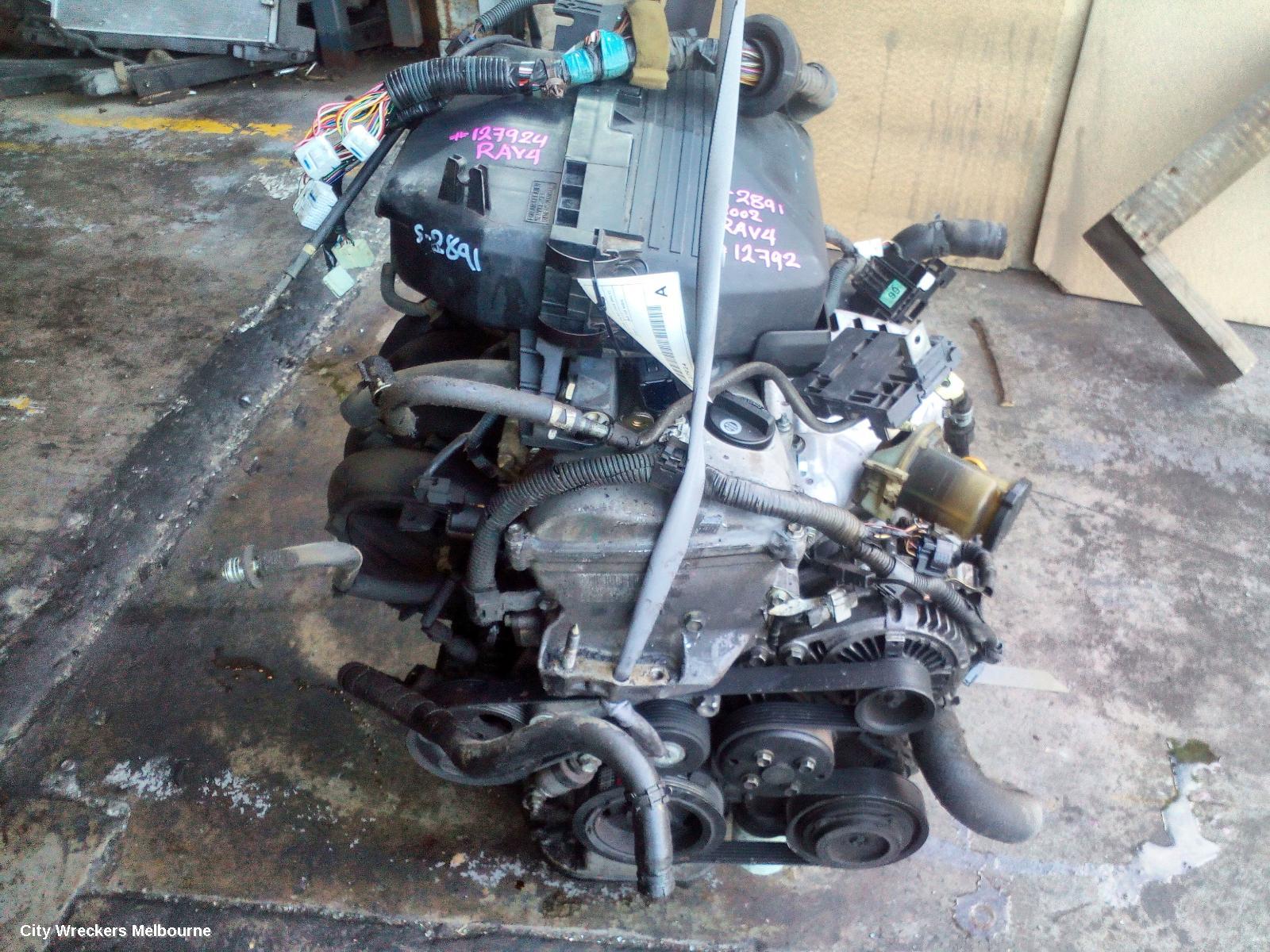 TOYOTA RAV4 ENGINE, PETROL, 2.0, 1AZ-FE, EFI, ACA2#R, 07/2000 - 10/2003 (AUS ONLY)