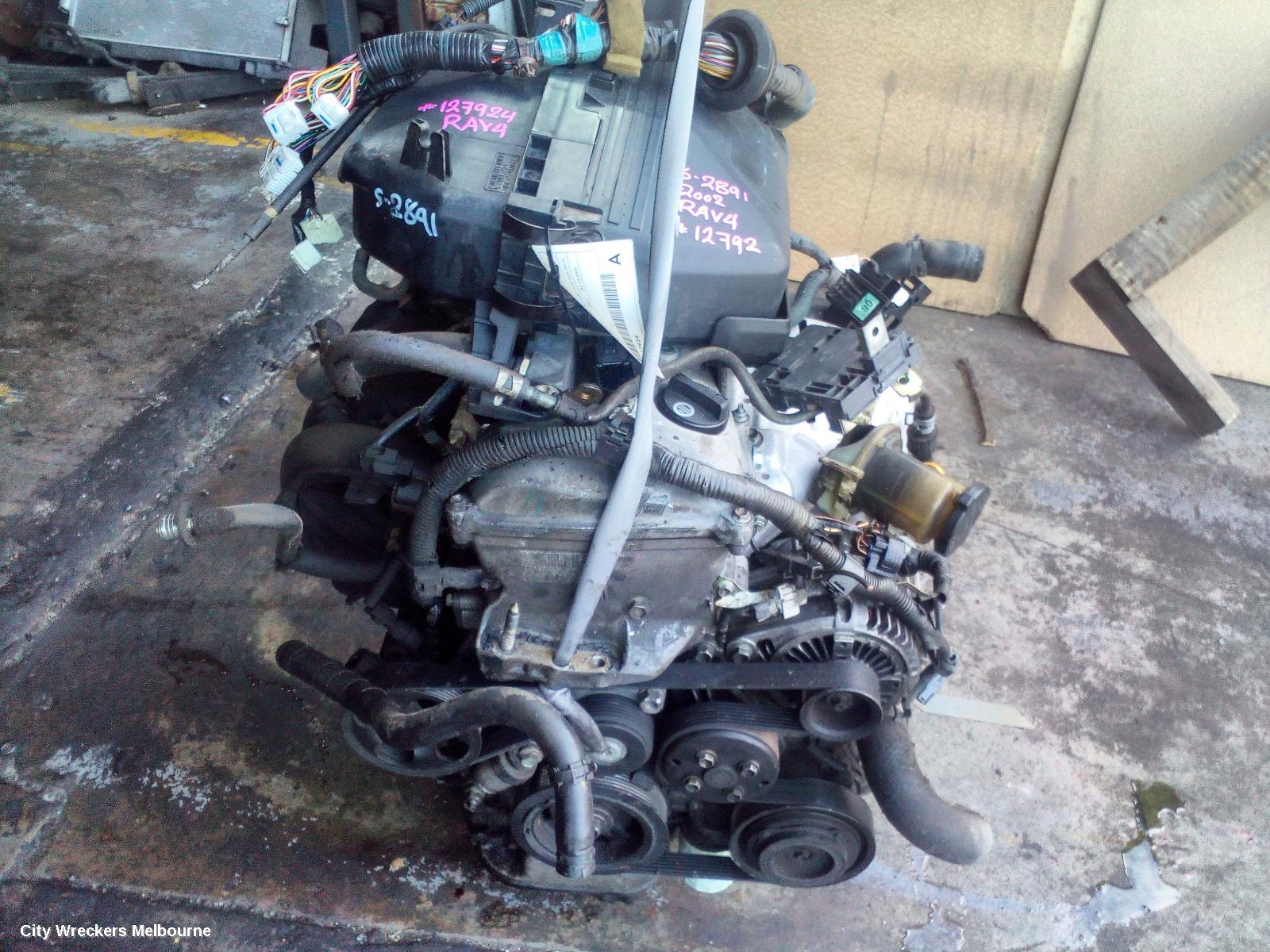 TOYOTA RAV4 ENGINE, PETROL, 2.0, 1AZ-FE, EFI, ACA2#R, 07/2000 - 10/2003 (AUS ONLY)