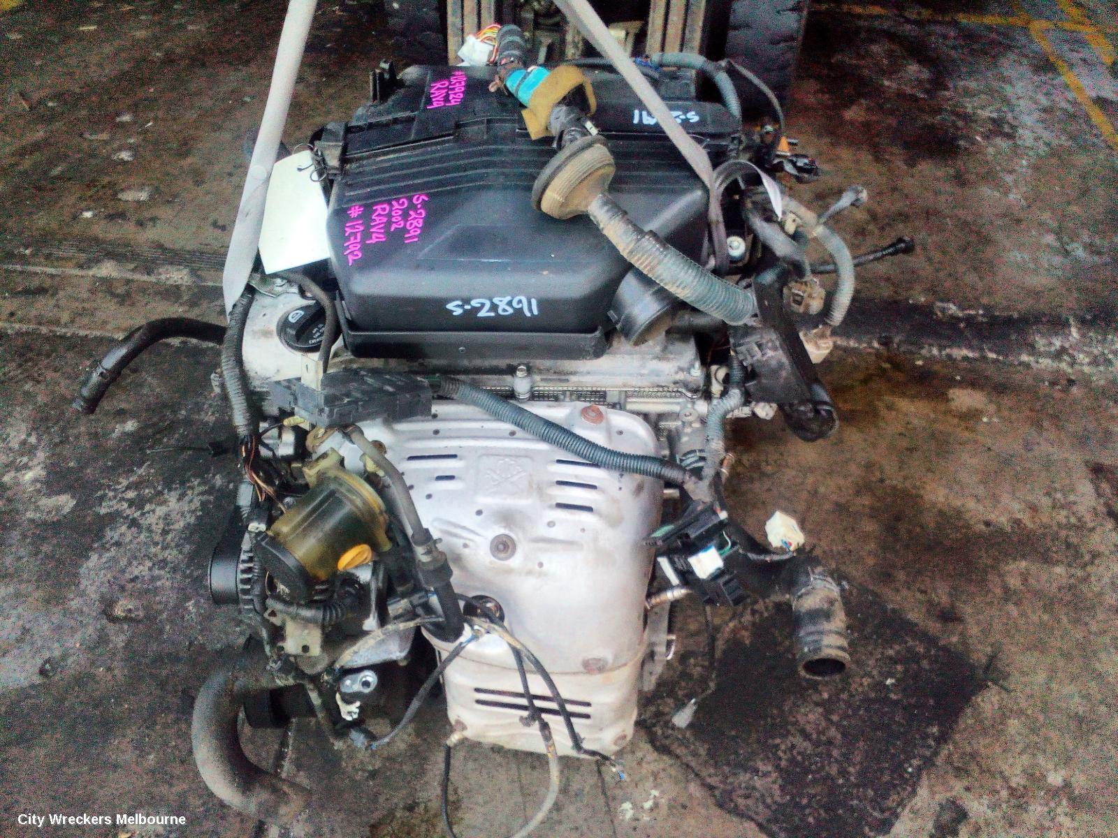 TOYOTA RAV4 ENGINE, PETROL, 2.0, 1AZ-FE, EFI, ACA2#R, 07/2000 - 10/2003 (AUS ONLY)