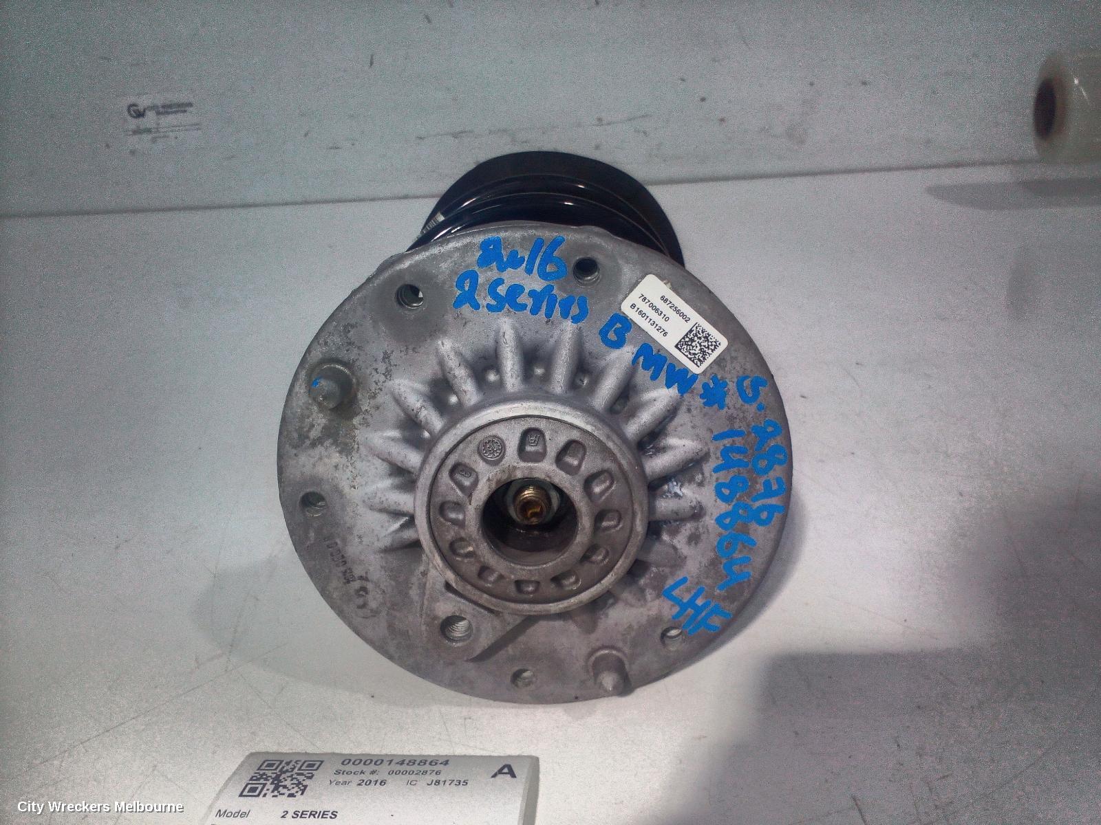 BMW 2 SERIES LEFT FRONT STRUT, F45, ACTIVE TOURER, B38M/B48C, ADAPTIVE TYPE, 11/2014 - 09/2021
