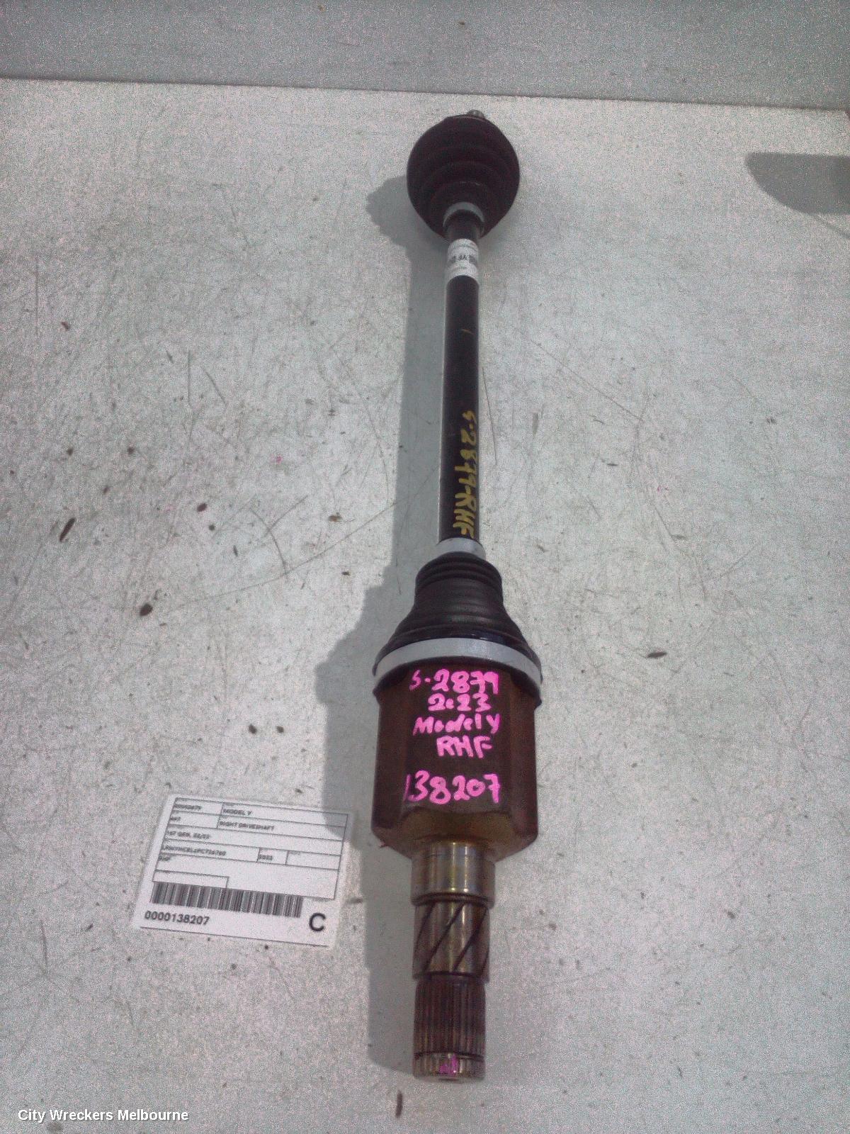 TESLA MODEL Y RIGHT DRIVESHAFT, 1ST GEN, 03/2022 ONWARDS
