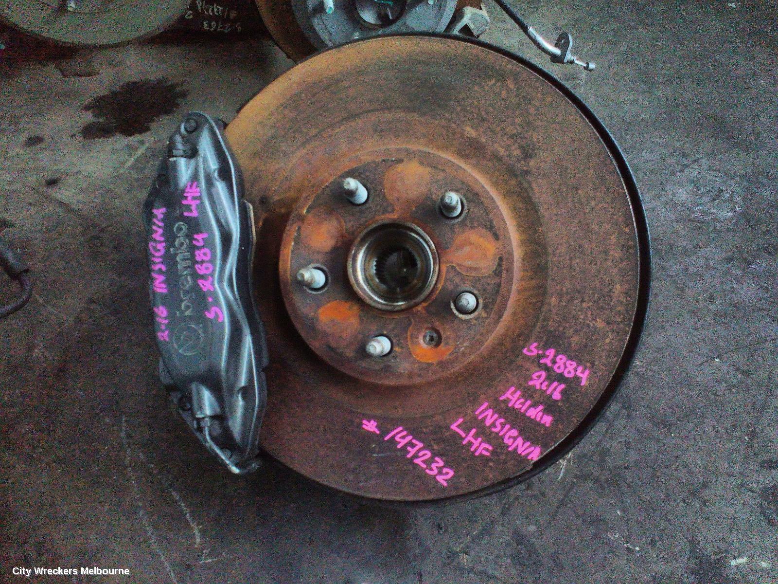 HOLDEN INSIGNIA LEFT FRONT HUB ASSEMBLY, GA, 02/2015 - 01/2017