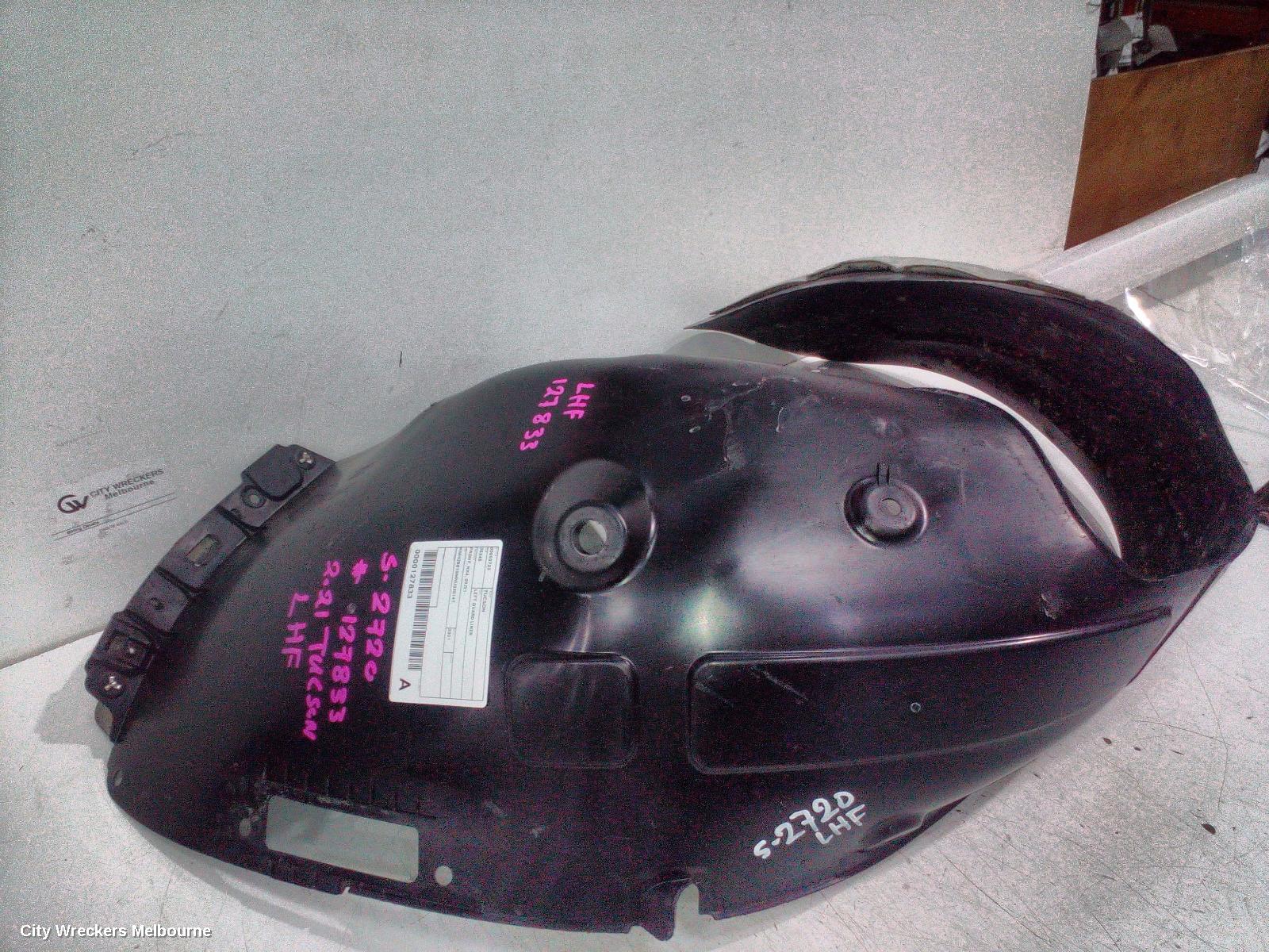 HYUNDAI TUCSON LEFT GUARD LINER, FRONT, NX4, 02/2021 ONWARDS