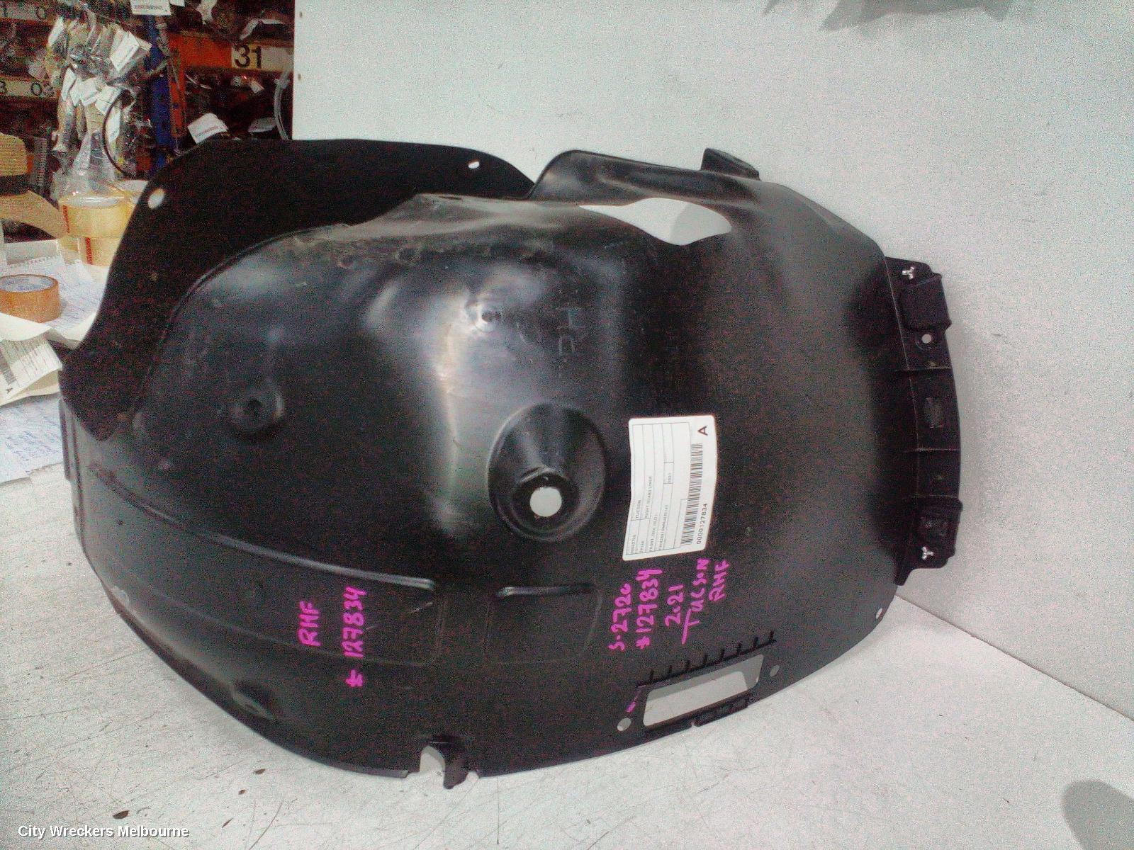 HYUNDAI TUCSON RIGHT GUARD LINER, FRONT, NX4, 02/2021 ONWARDS
