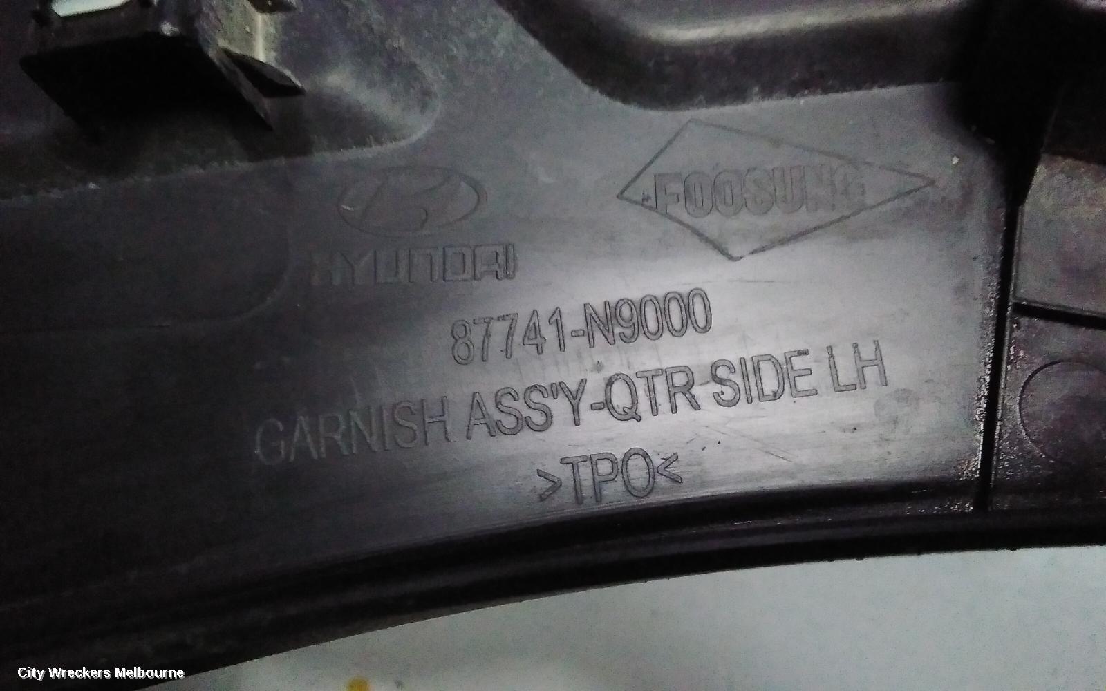 HYUNDAI TUCSON WHEEL ARCH FLARE, LH REAR (IN QUARTER), NX4, 02/2021 ONWARDS