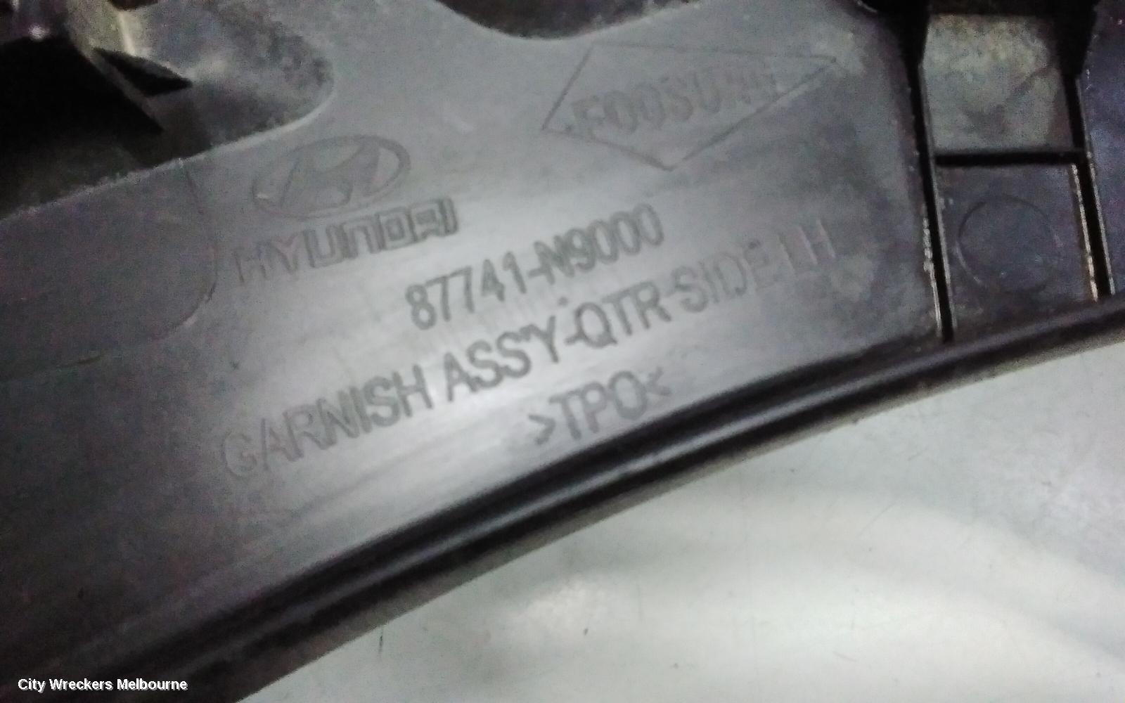 HYUNDAI TUCSON WHEEL ARCH FLARE, LH REAR (IN QUARTER), NX4, 02/2021 ONWARDS