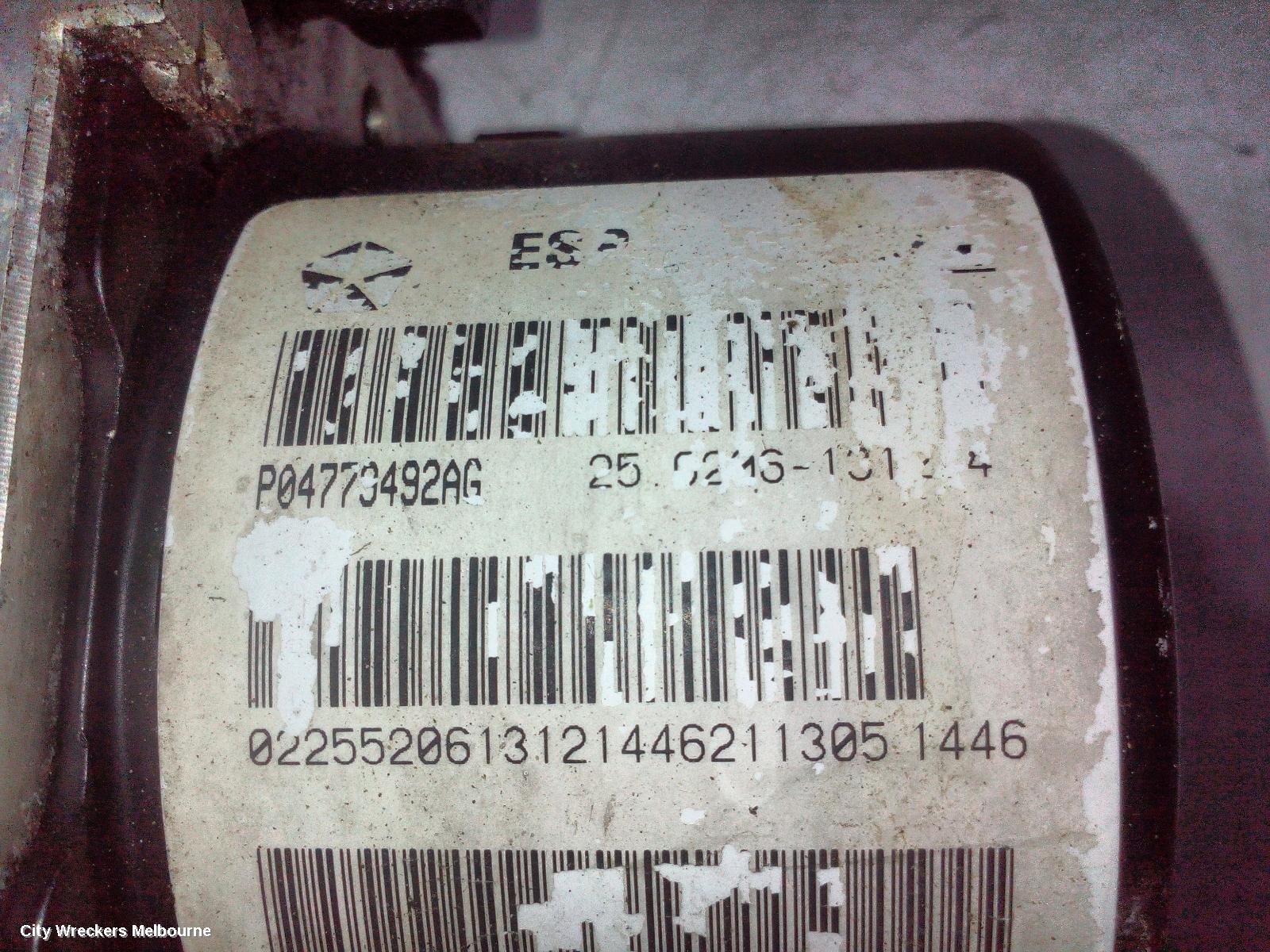 CHRYSLER 300C ABS PUMP/MODULATOR, P/N P04779700AD, 11/2005 - 12/2011