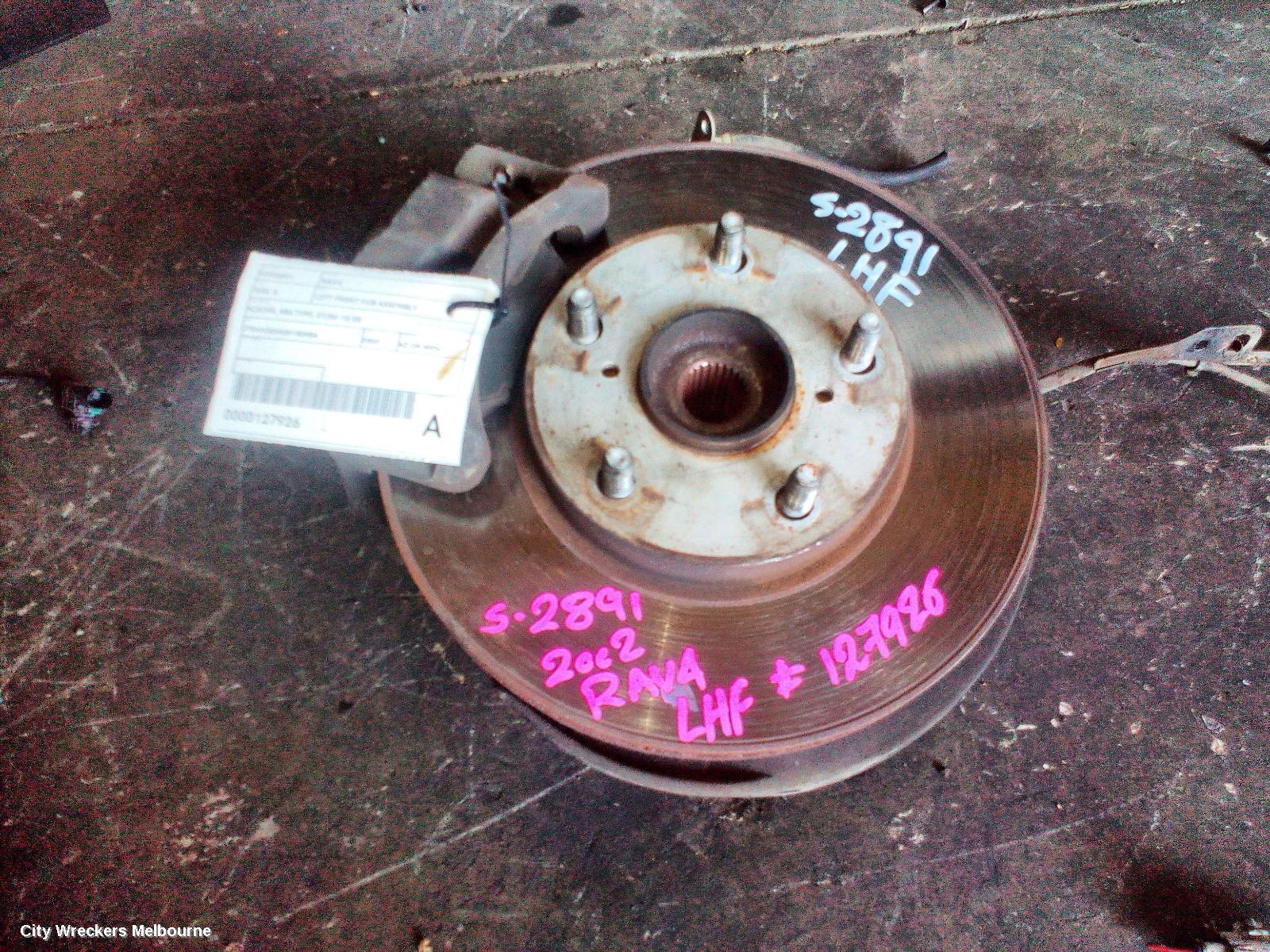 TOYOTA RAV4 LEFT FRONT HUB ASSEMBLY, ACA2#R, ABS TYPE, 07/2000 - 10/2005