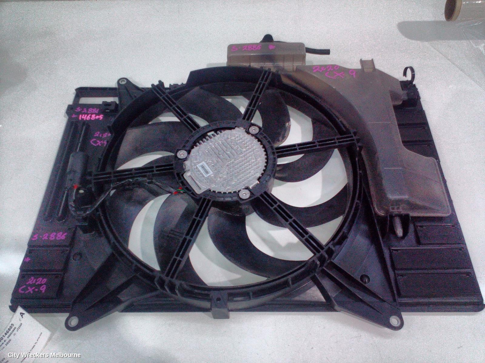 MAZDA CX9 FAN, RADIATOR FAN, PETROL, 2.5, TURBO, TC, 07/2016 - 12/2024